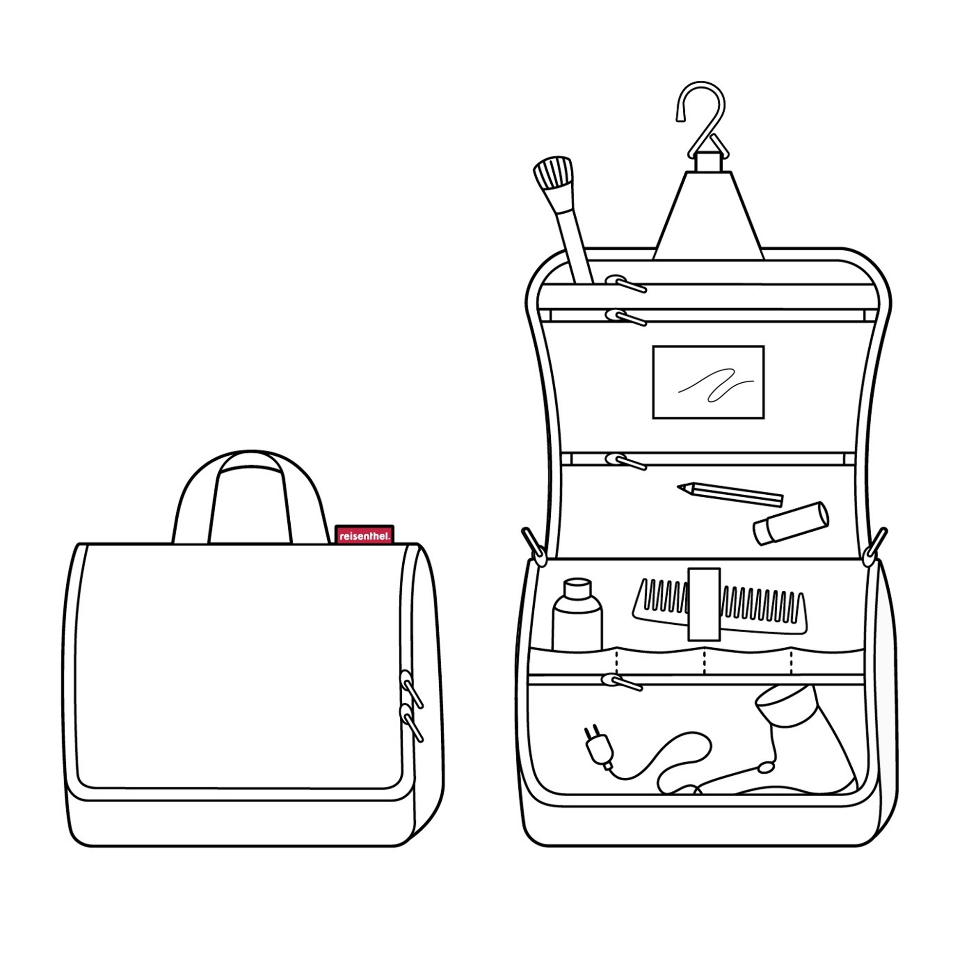 reisenthel - toiletbag XL - herringbone grey reisenthel - toiletbag XL - herringbone grey