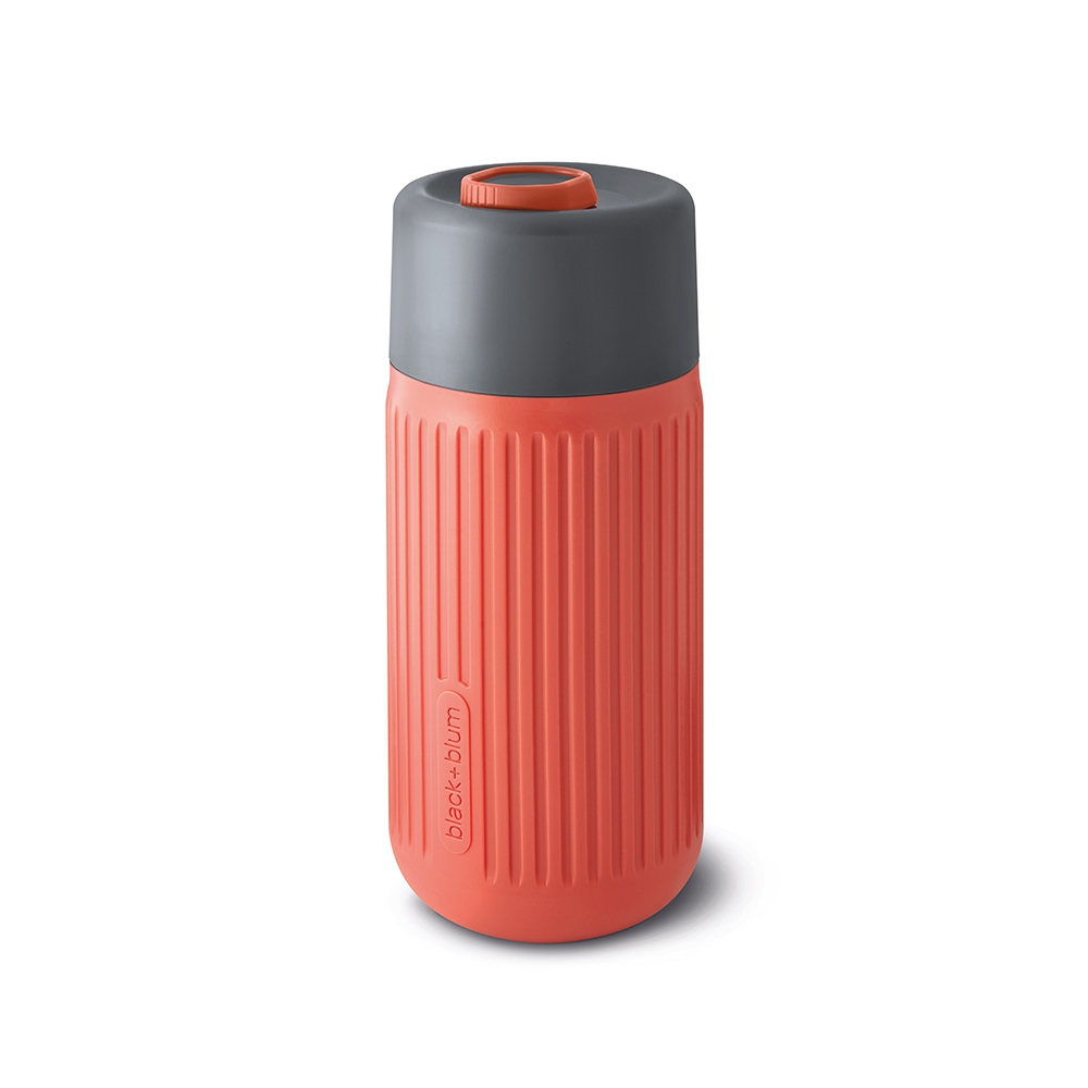 B+B Glas To-Go Becher, 340 ml coral