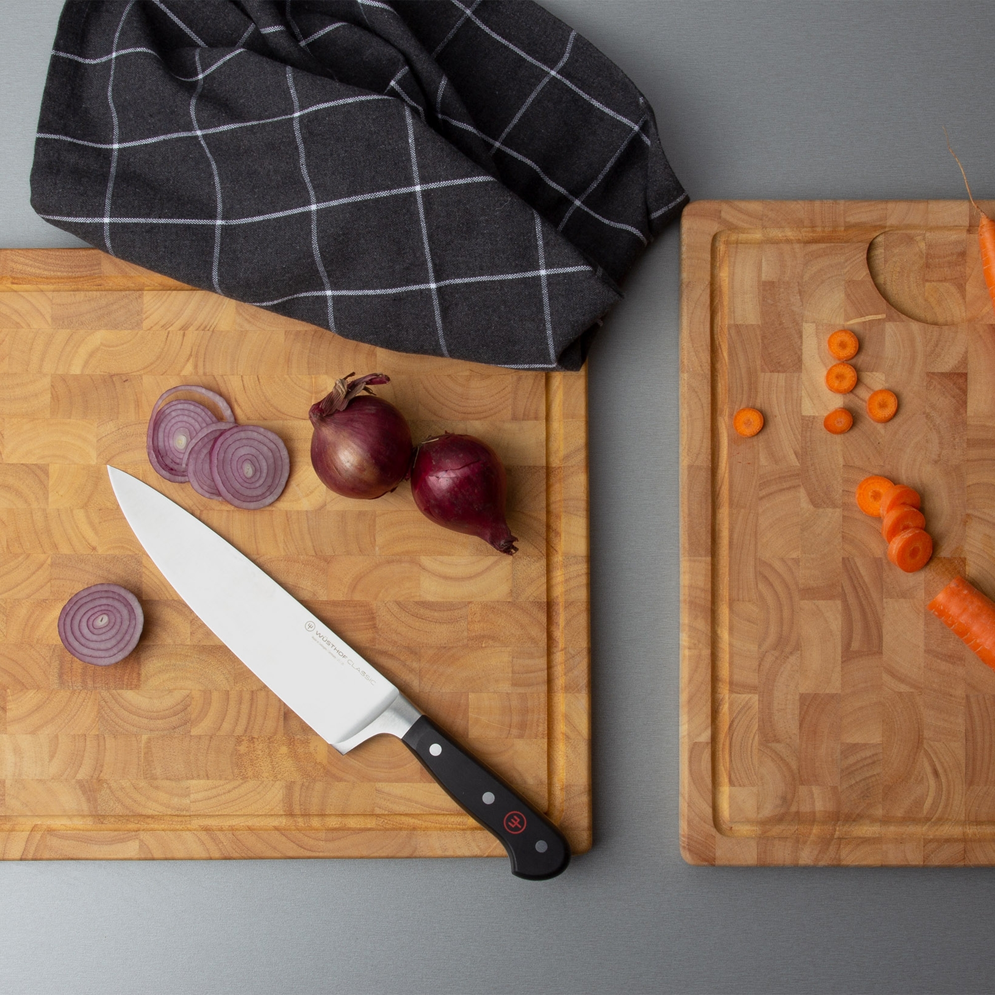 Continenta - Carving board, end-grain, rubber tree, 37 x 29 x 2.7