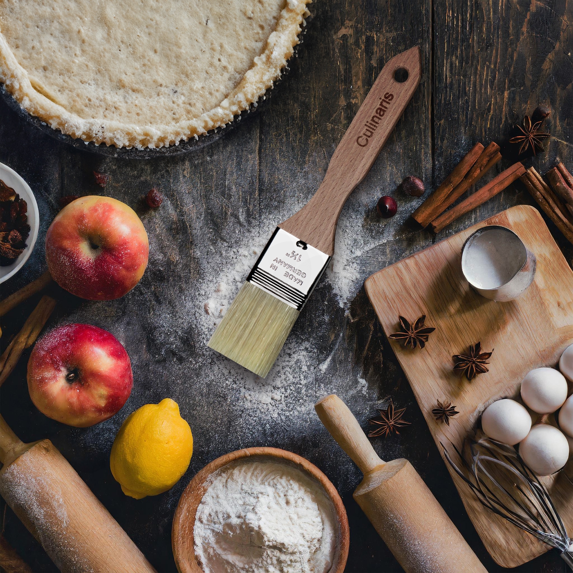 Wide brush - beech wood - 1 1/2 inch | Culinaris Wide brush - beech wood - 1 1/2 inch | Culinaris