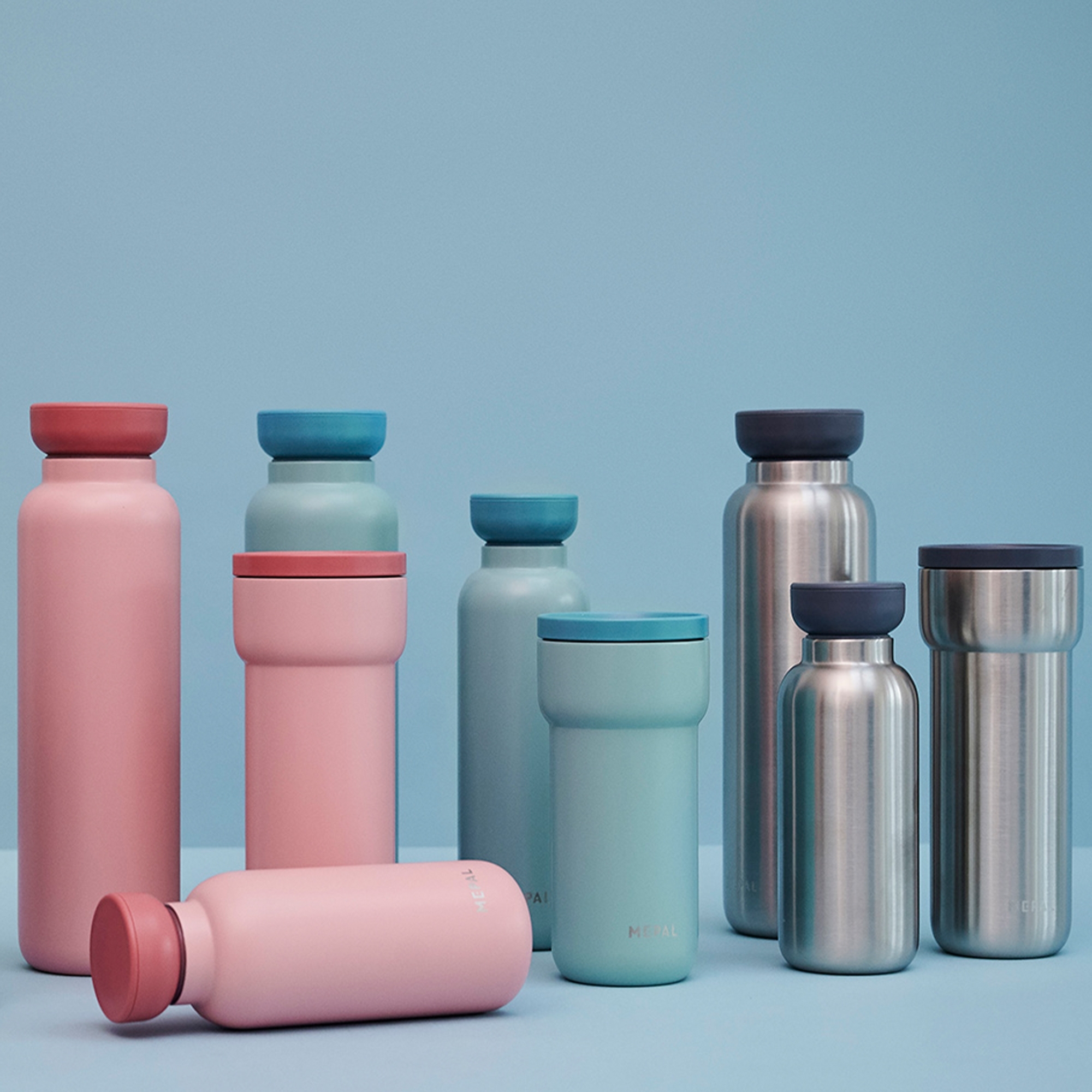 Mepal Ellipse 500ml thermal bottle in nordic pink
