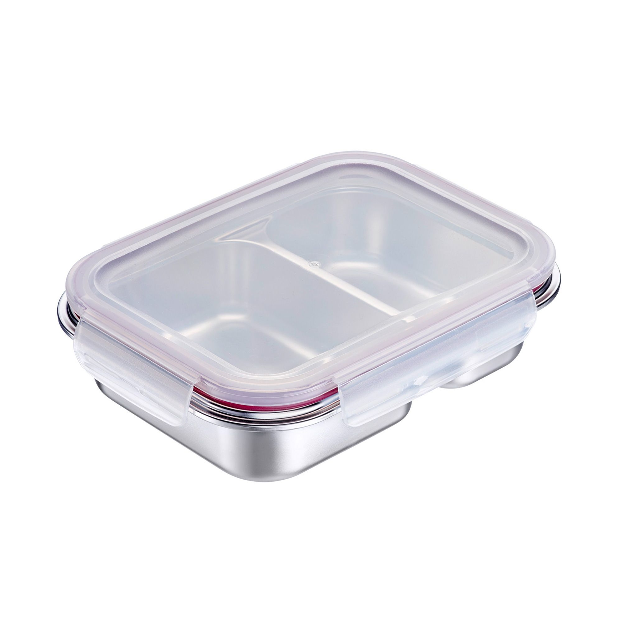 Westmark - Stainless steel lunch box/food storage box, divided, 450 + 280 ml