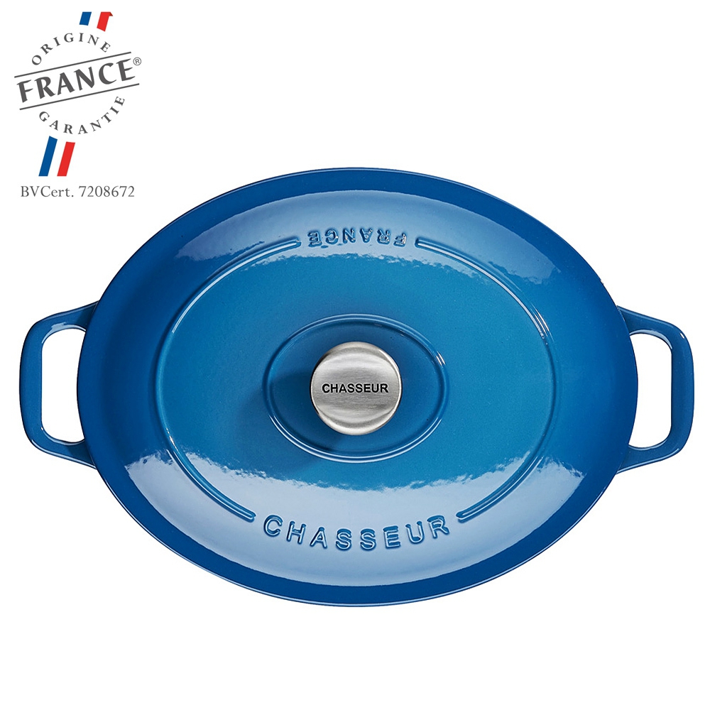 Chasseur - Oval Casserole 29 cm - Blue/creme