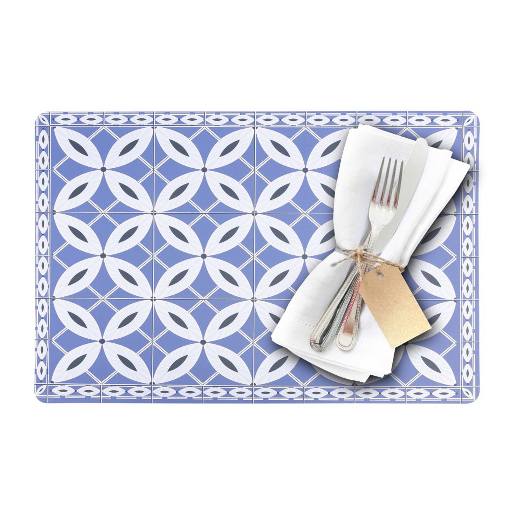 Westmark - "Arabesque" table set, 43.5 x 28.5 cm, blue