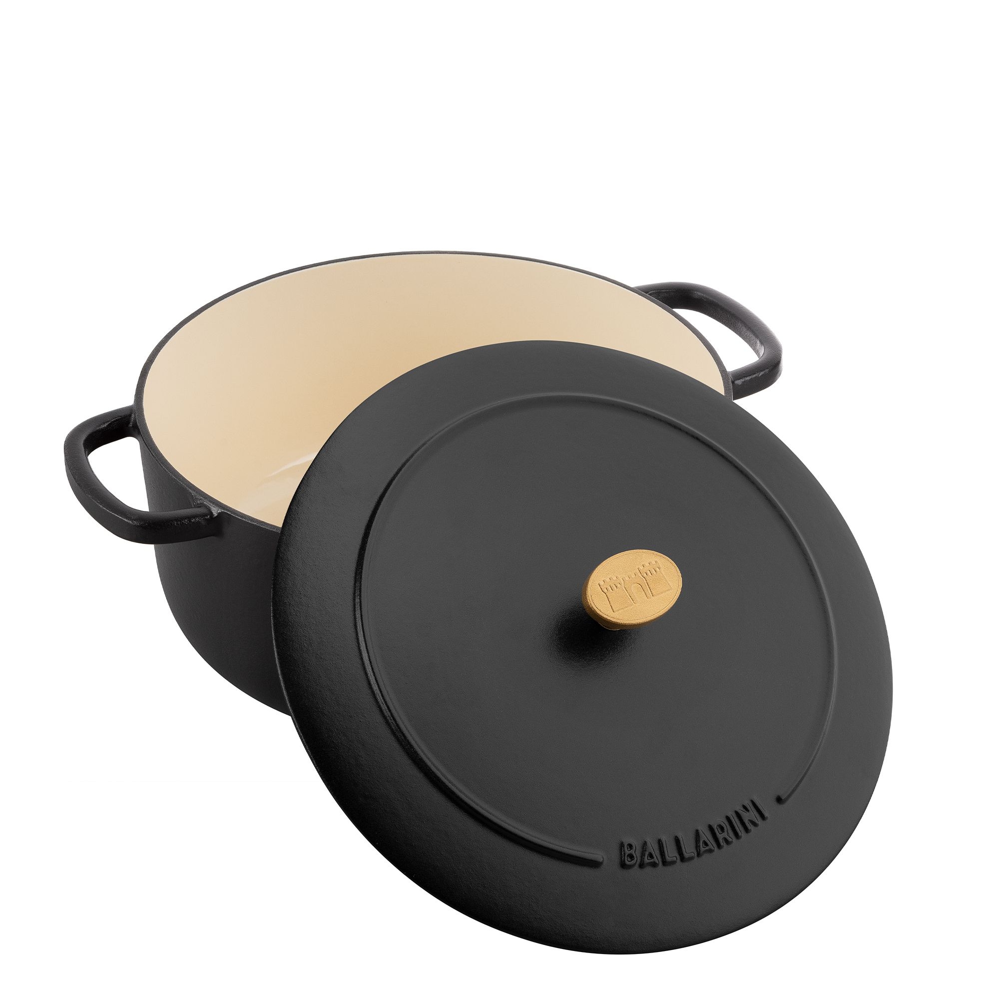 BALLARINI - Cocotte | Bellamonte | rund | 24 cm | Schwarz BALLARINI - Cocotte | Bellamonte | rund | 24 cm | Schwarz