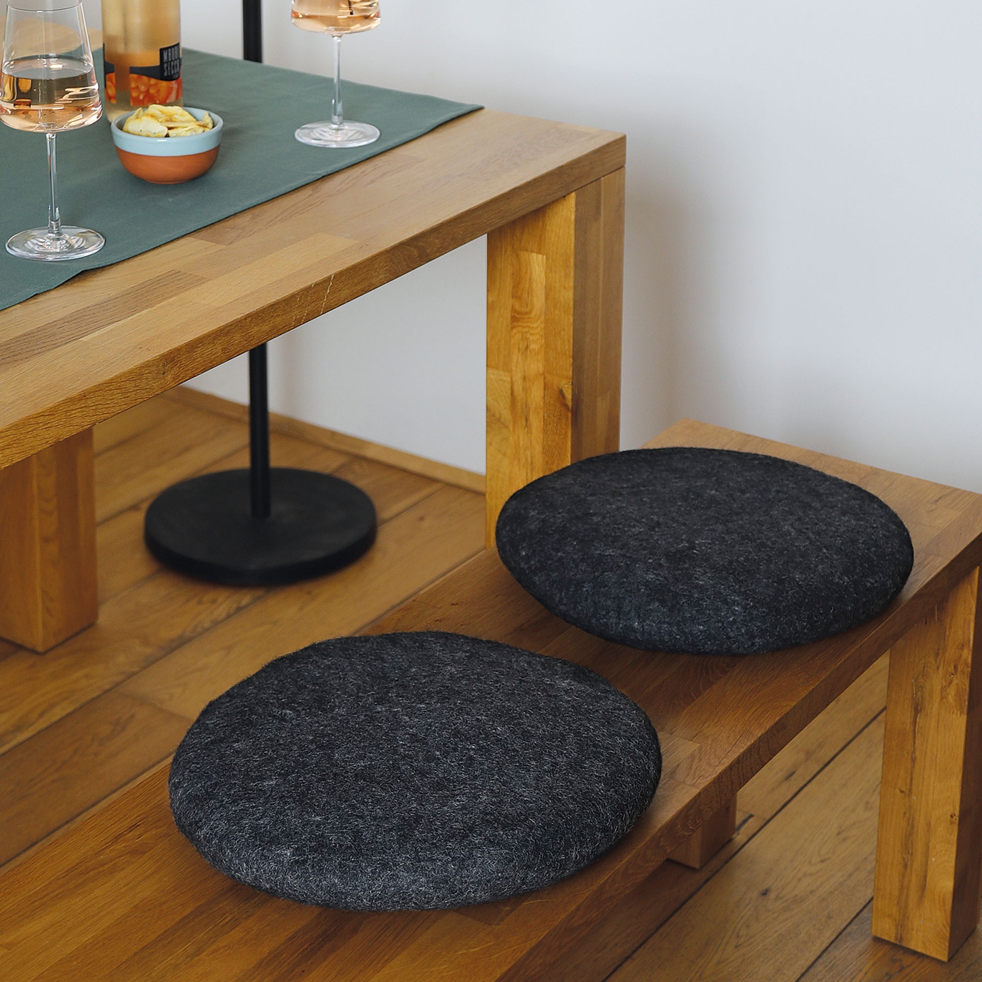 cilio - Sitzkissen LANA - Anthrazit