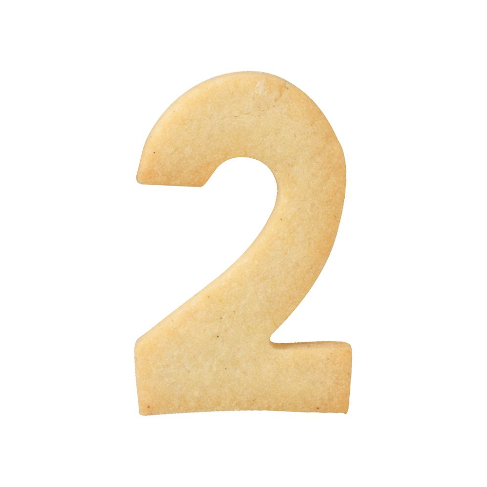 Birkmann - Cookie Cutter number - "2" 6 cm