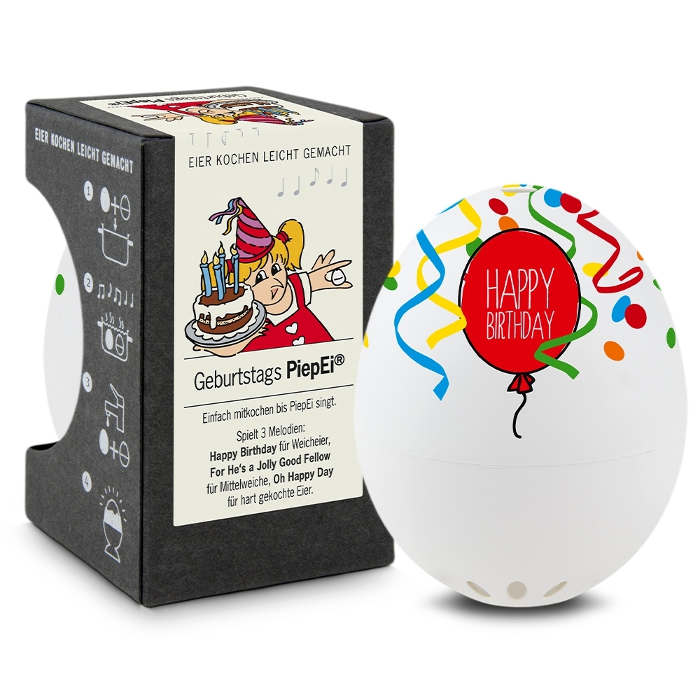 Birthday PiepEi with Happy Birthday design