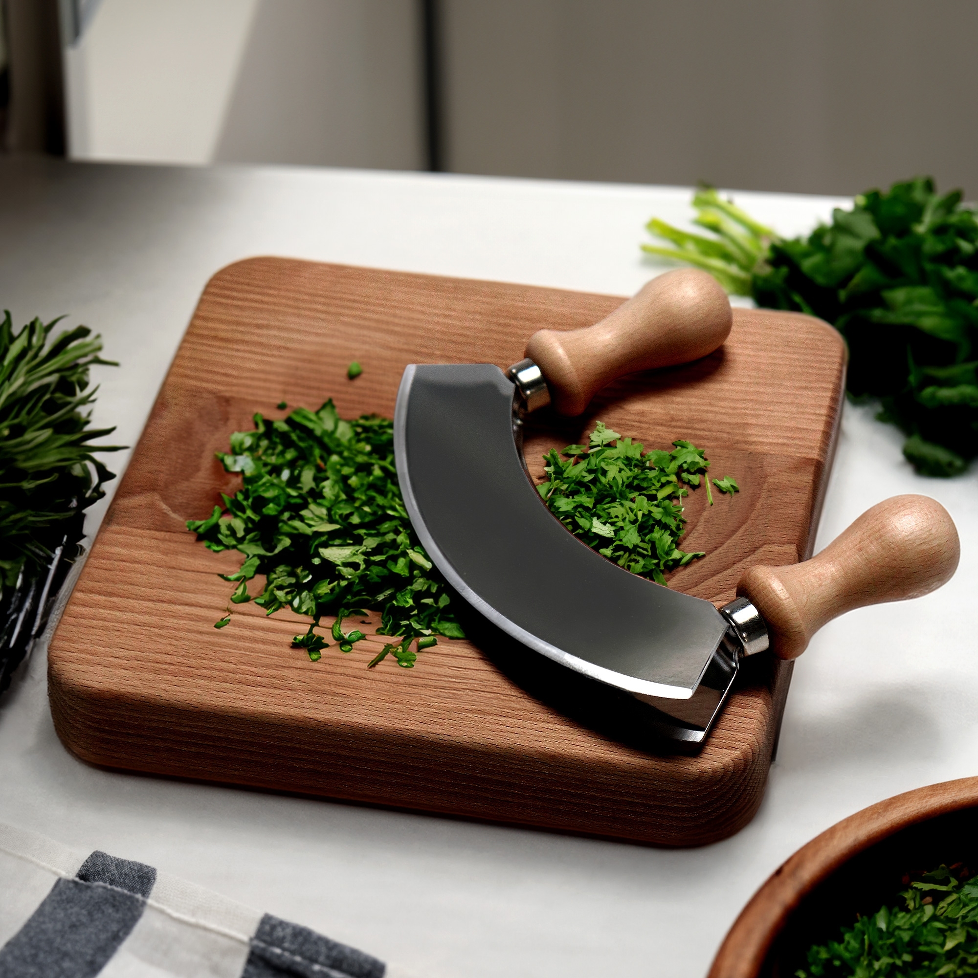 Chopping knife board - beech wood - 20 x 20 cm | Culinaris Chopping knife board - beech wood - 20 x 20 cm | Culinaris