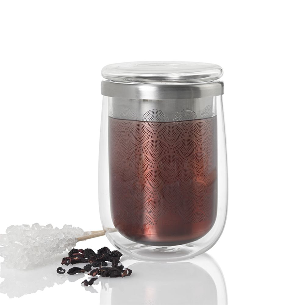 AdHoc - Tea glass with tea infuser FUSION GLASS