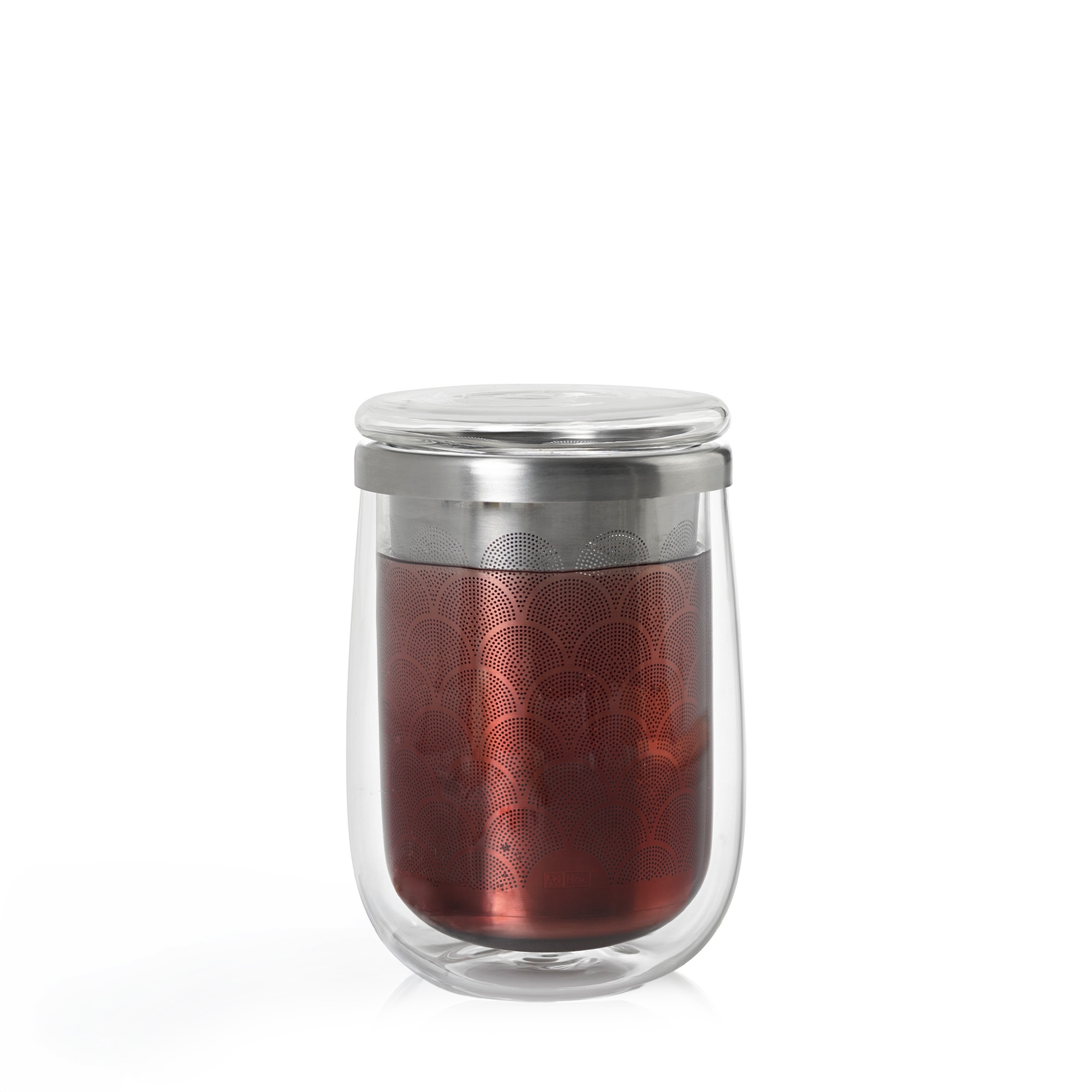 AdHoc - Fusion Glass Teacup with Tea Strainer