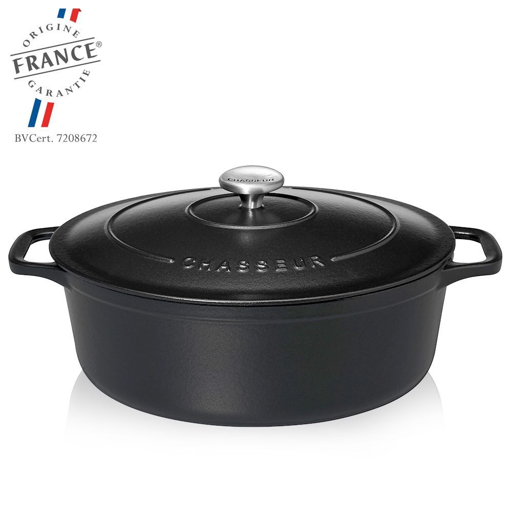 Chasseur - Ovaler Bräter - Schwarz Matt Chasseur - Ovaler Bräter - Schwarz Matt