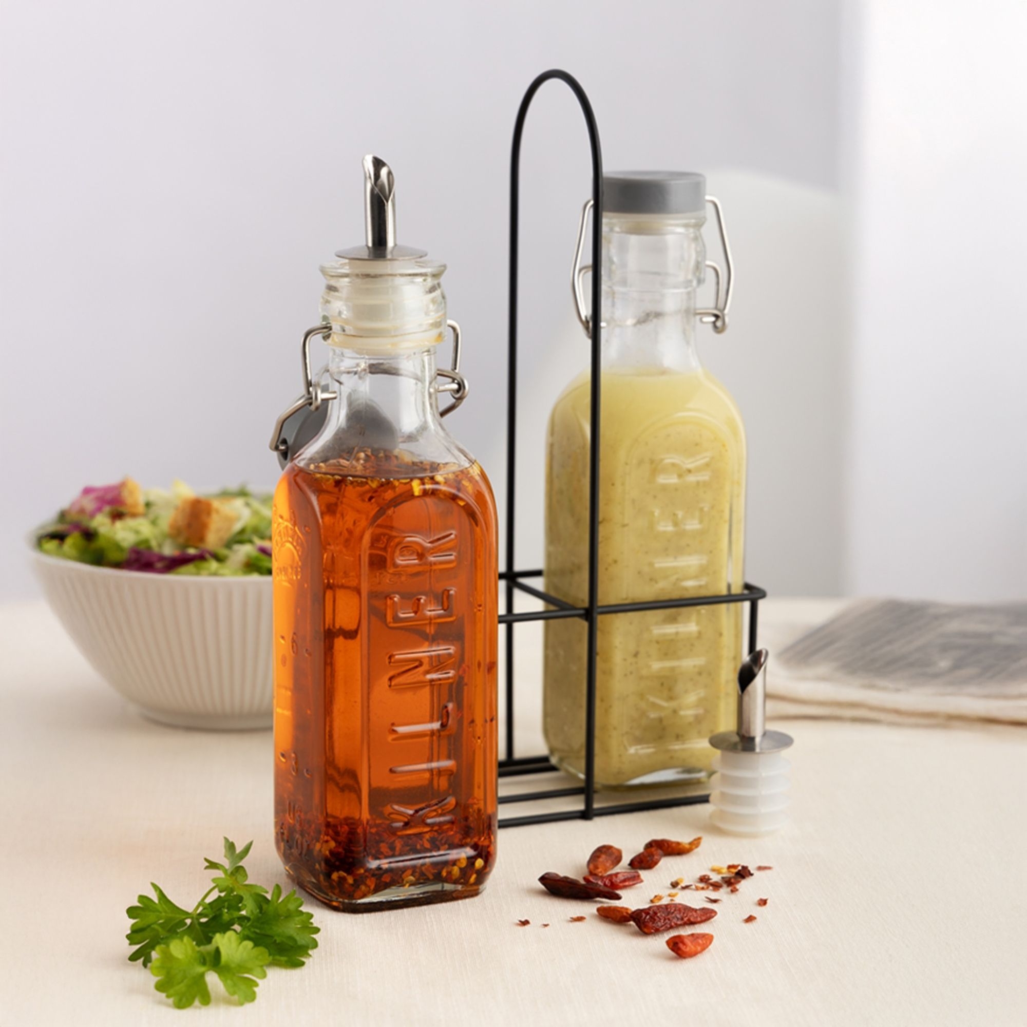 Kilner - vinegar and oil bottle set - 300 ml