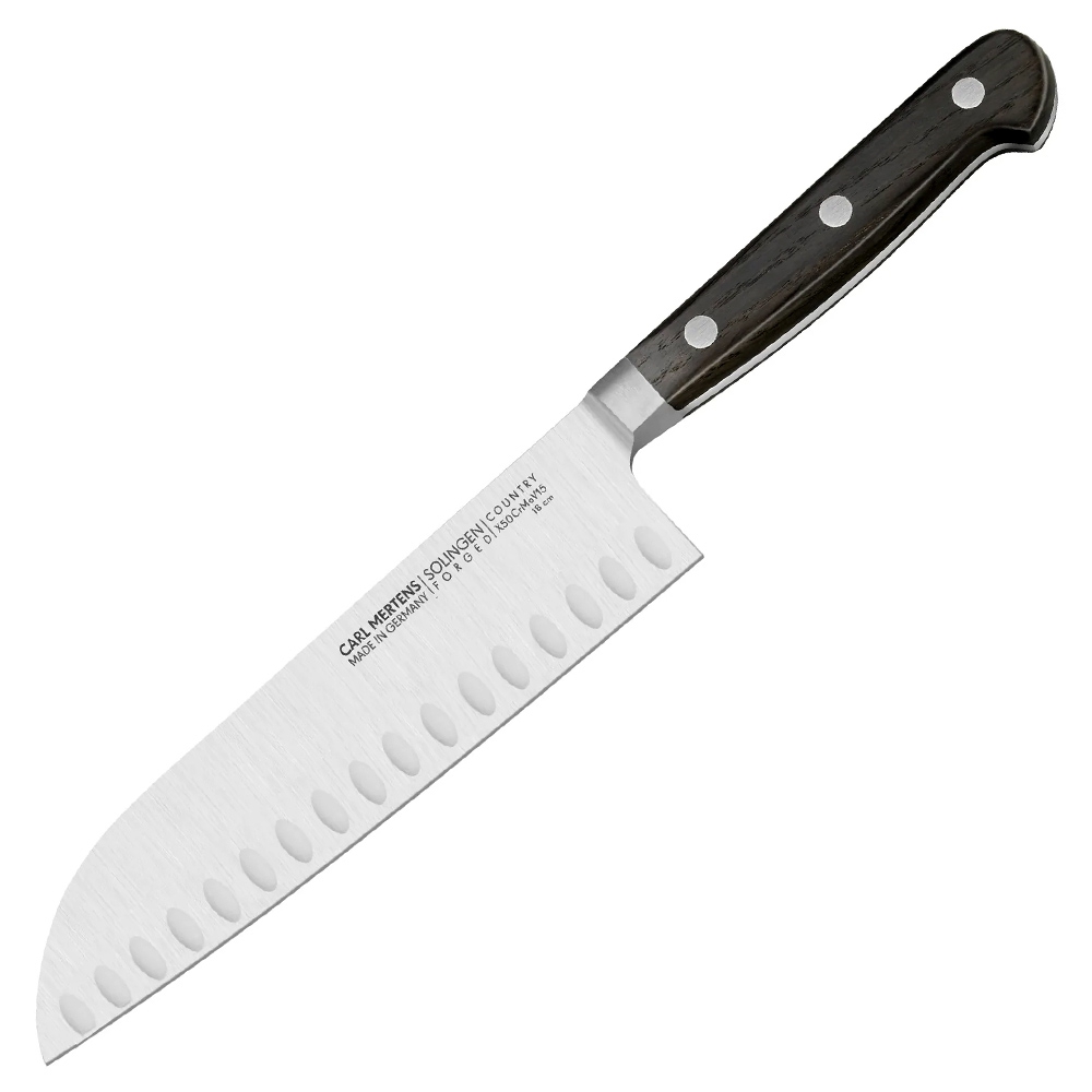 Carl Mertens - COUNTRY - Santoku knife with hollows 18 cm