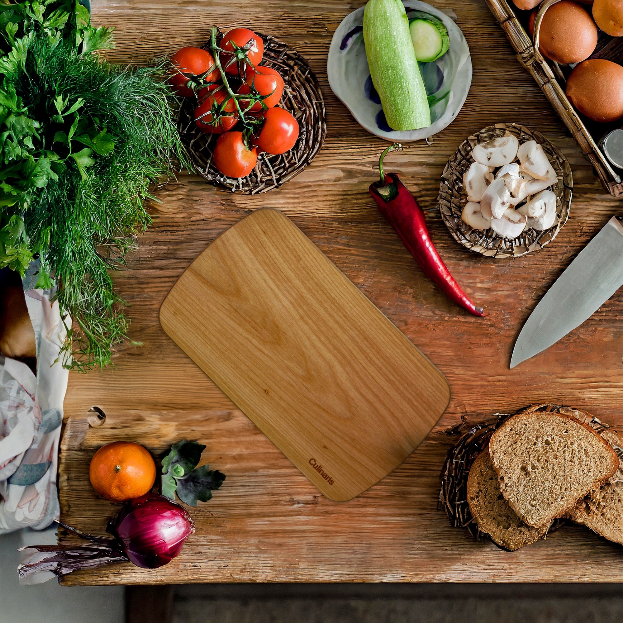 Cutting board - Cherry wood - 24 x 14 cm | Culinaris Cutting board - Cherry wood - 24 x 14 cm | Culinaris