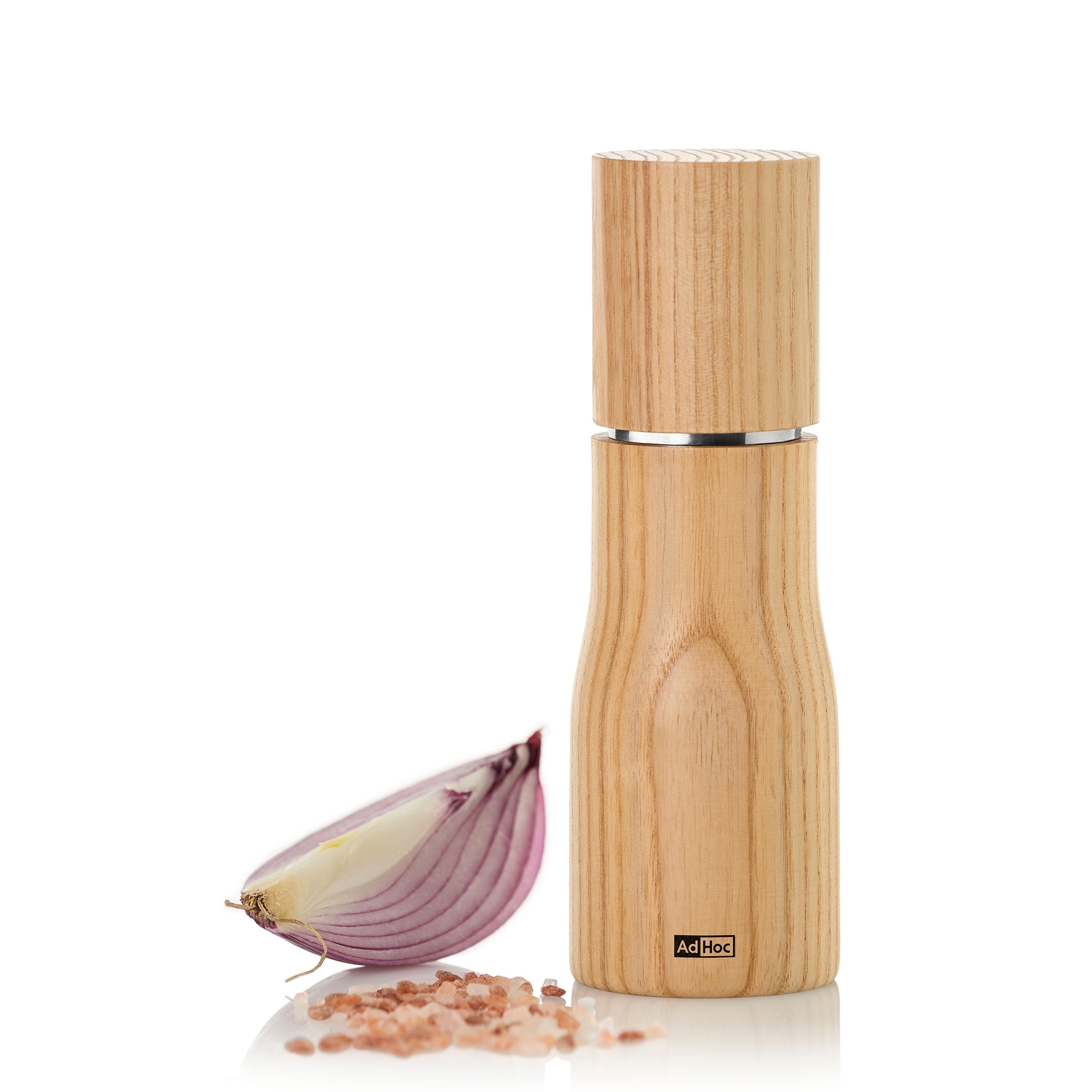AdHoc - Levo Pepper or Salt Mill - 15 cm | Ash Wood Light