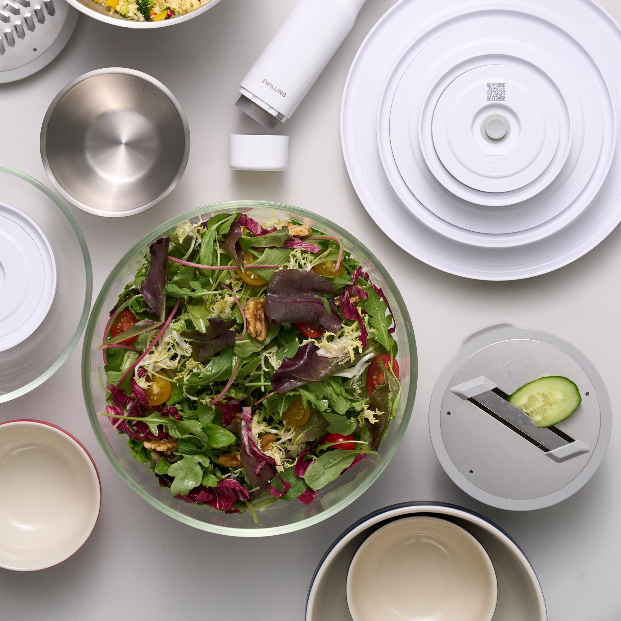 ZWILLING - Vakuum Starter Set / M/L | FRESH & SAVE | 9-tlg. | Borosilikatglas