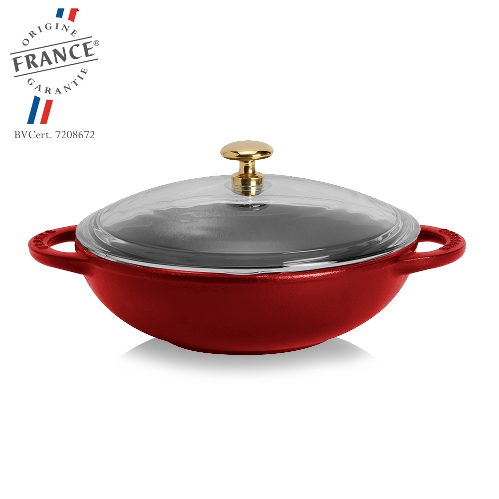 Chasseur - Wok with Glasss Lid - 18 cm