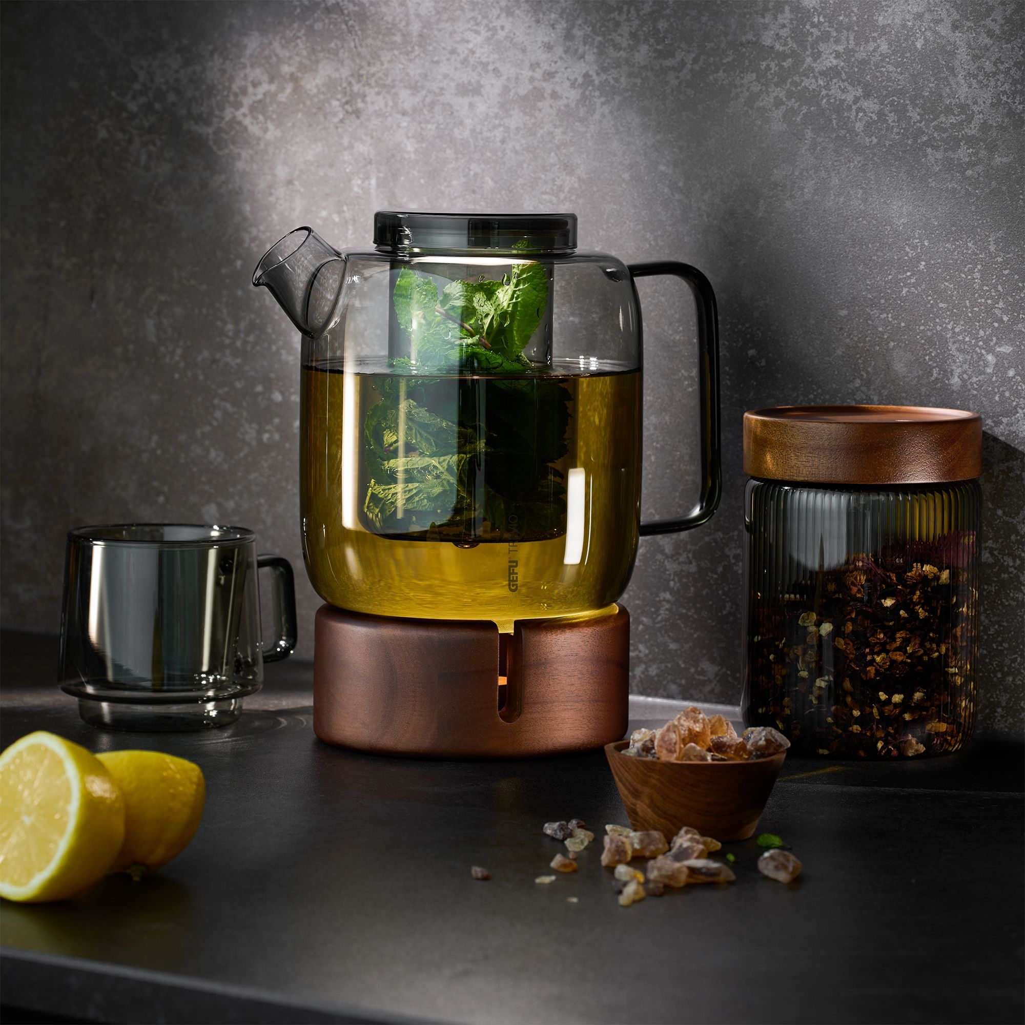 Gefu - Teekanne 1,5 L mit Stövchen TREVIO