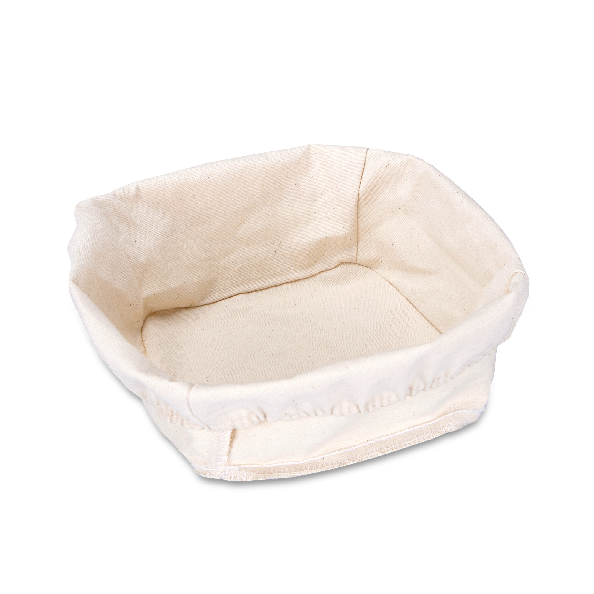 Städter - Proofing basket square with linen cover, rattan 25 x 25 cm / H 8.5 cm