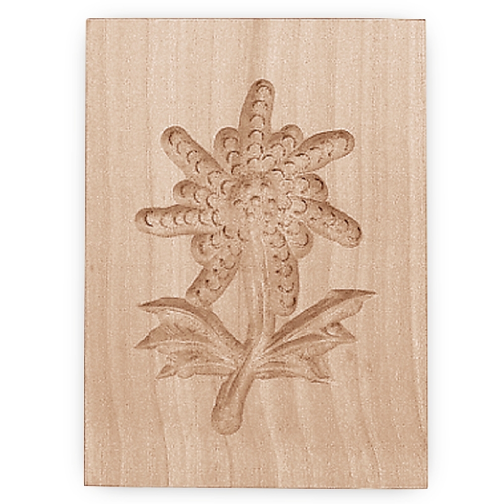 Städter - Wooden mould Edelweiss 5,5 x 8 cm