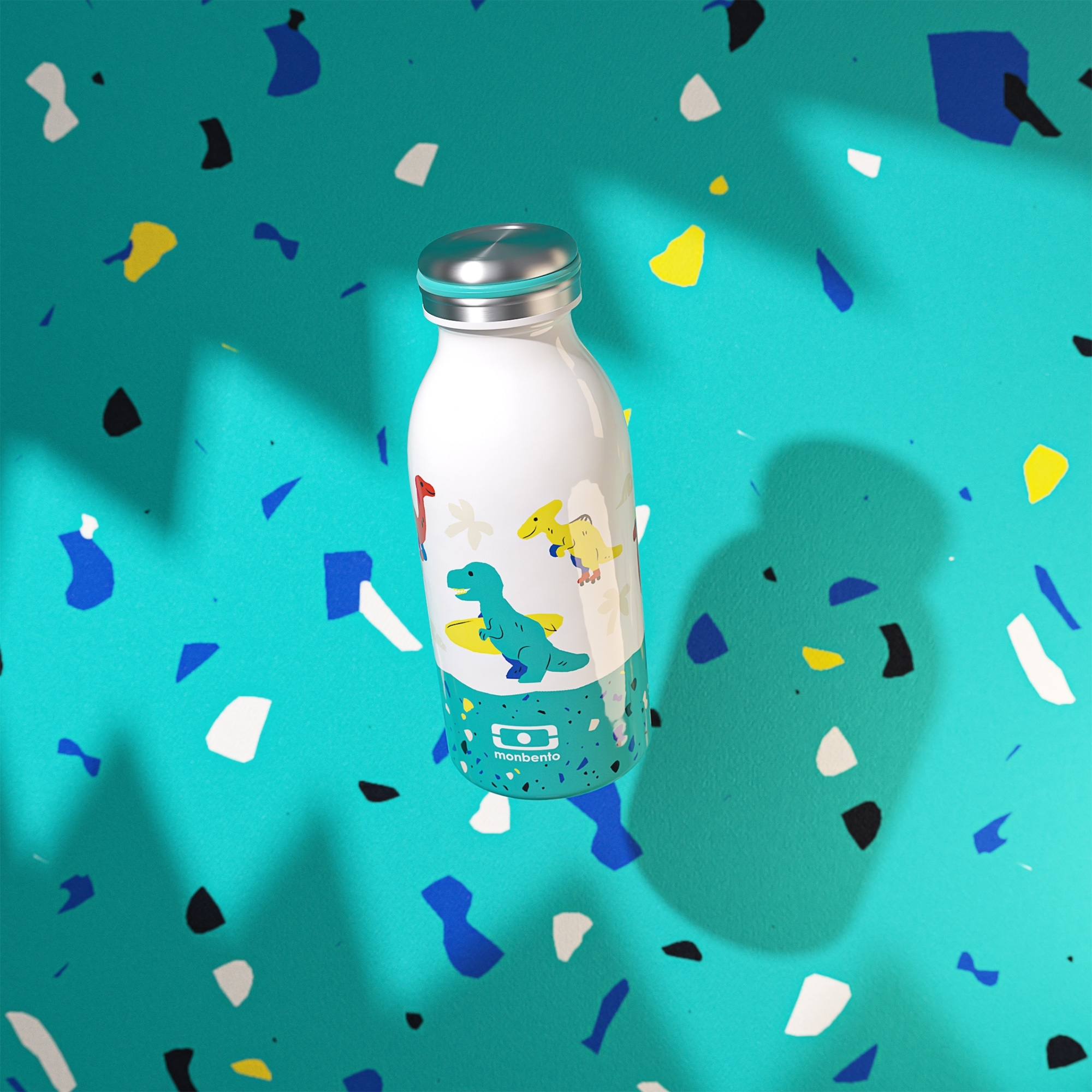 monbento - MB isotherme Trinkflasche Cooly blau Dino monbento - MB isotherme Trinkflasche Cooly blau Dino