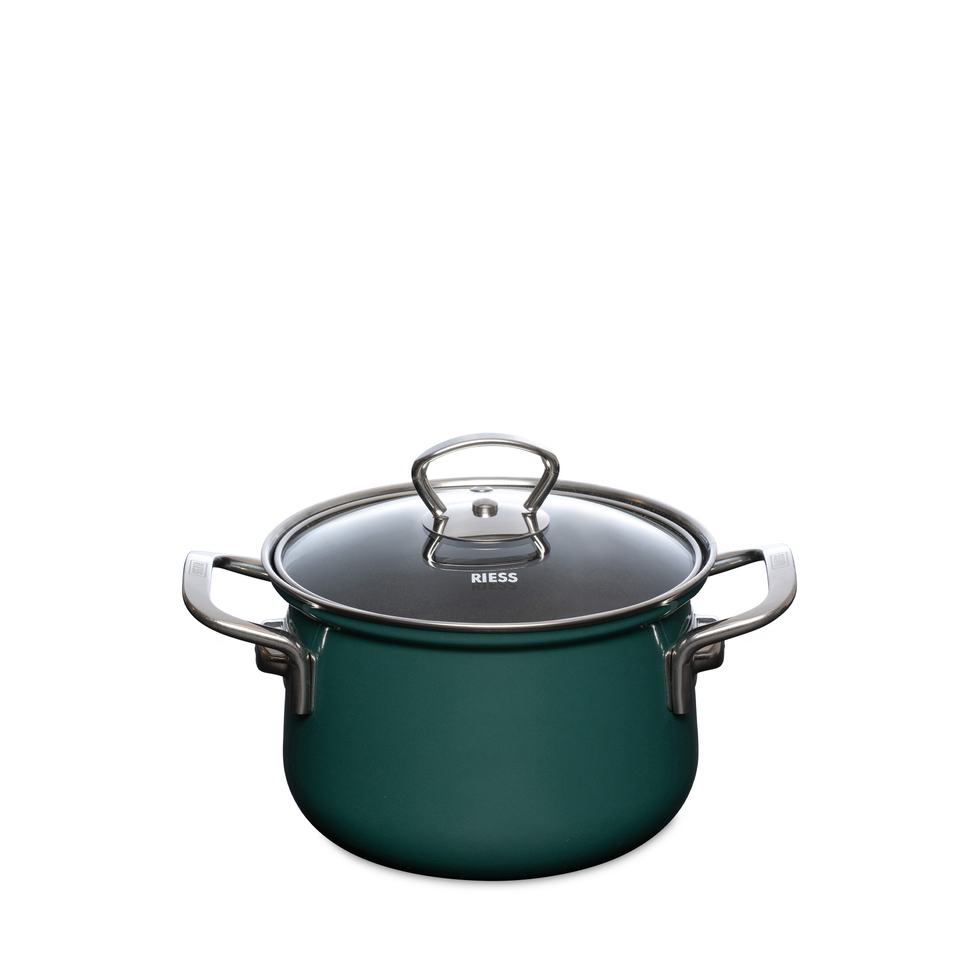 Riess NOUVELLE - Teal - Fleischtopf mit Glasdeckel, Ø 16cm Riess NOUVELLE - Teal - Fleischtopf mit Glasdeckel, Ø 16cm