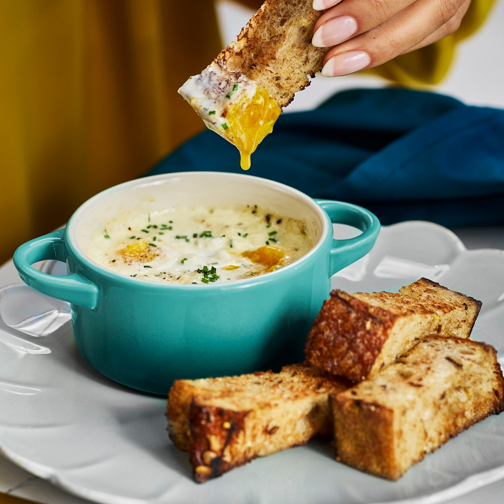 Le Creuset - Mini Cocotte - rund 250 ml - Bleu Riviera