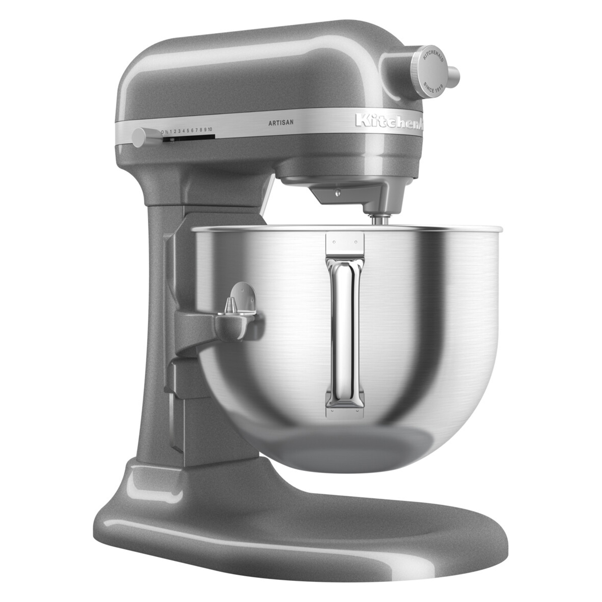 KitchenAid - Set Küchenmaschine 6,6 L + 15 tlg. Küchenhelfer-Set + Rezeptbuch „Patisserie leichtgemacht“ - Medallion Silber