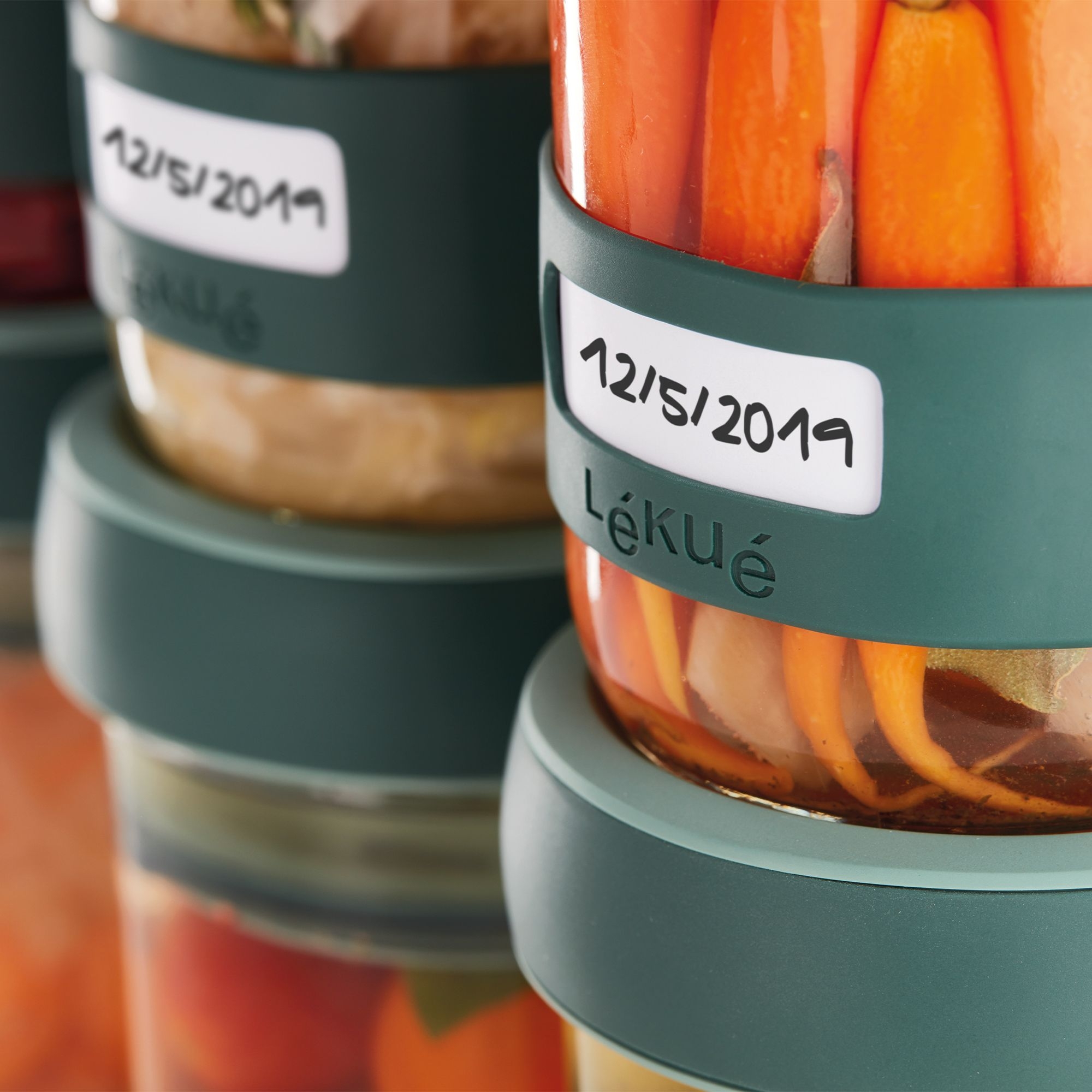 Lekue - "Kit Pickles" Fermentierset - 2 Gläser und Zange