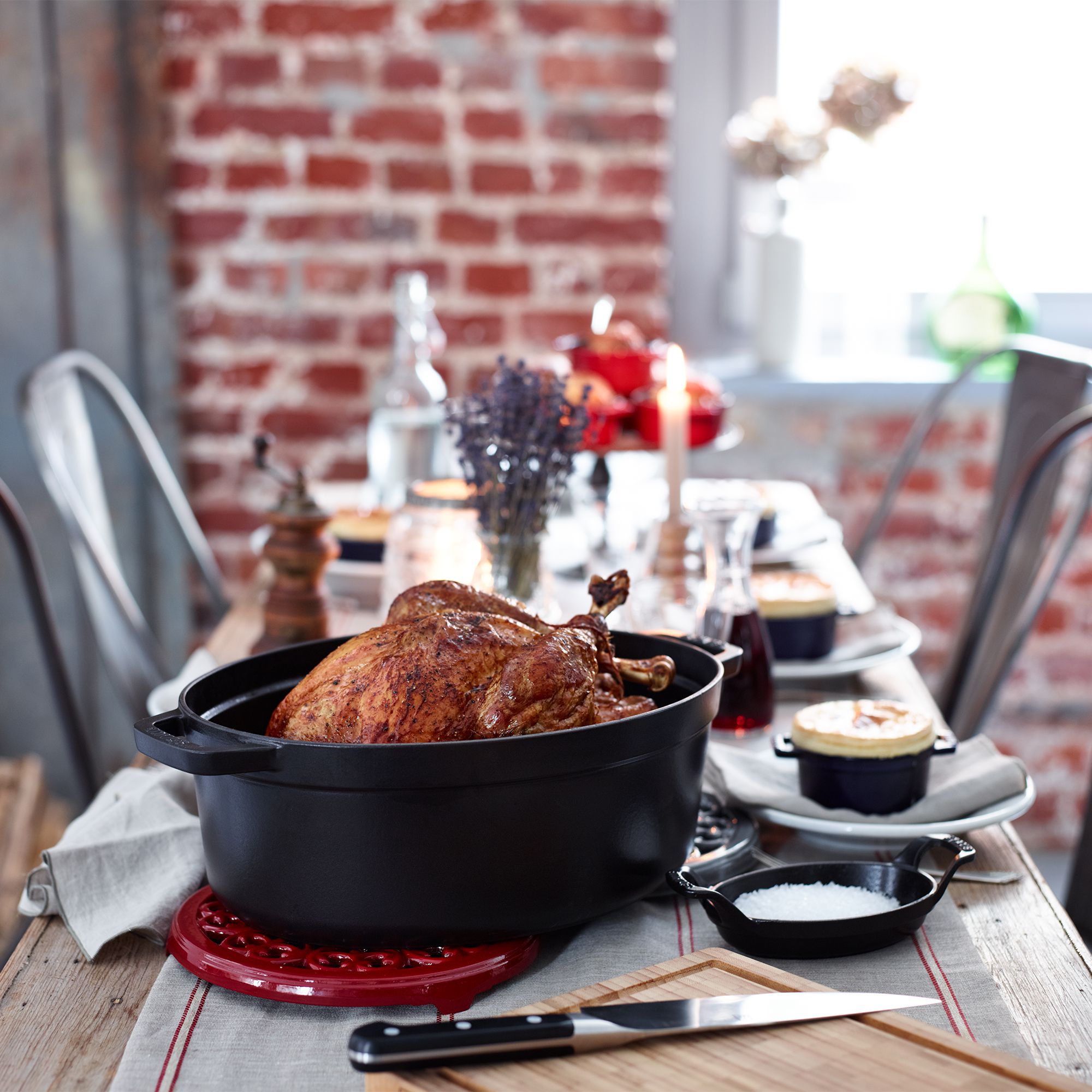 Staub Cast-Iron Everything Pan, 3 1/2-Qt., Dutch Oven  Cookware and  bakeware, Cast iron grill pan, Cast iron cooking
