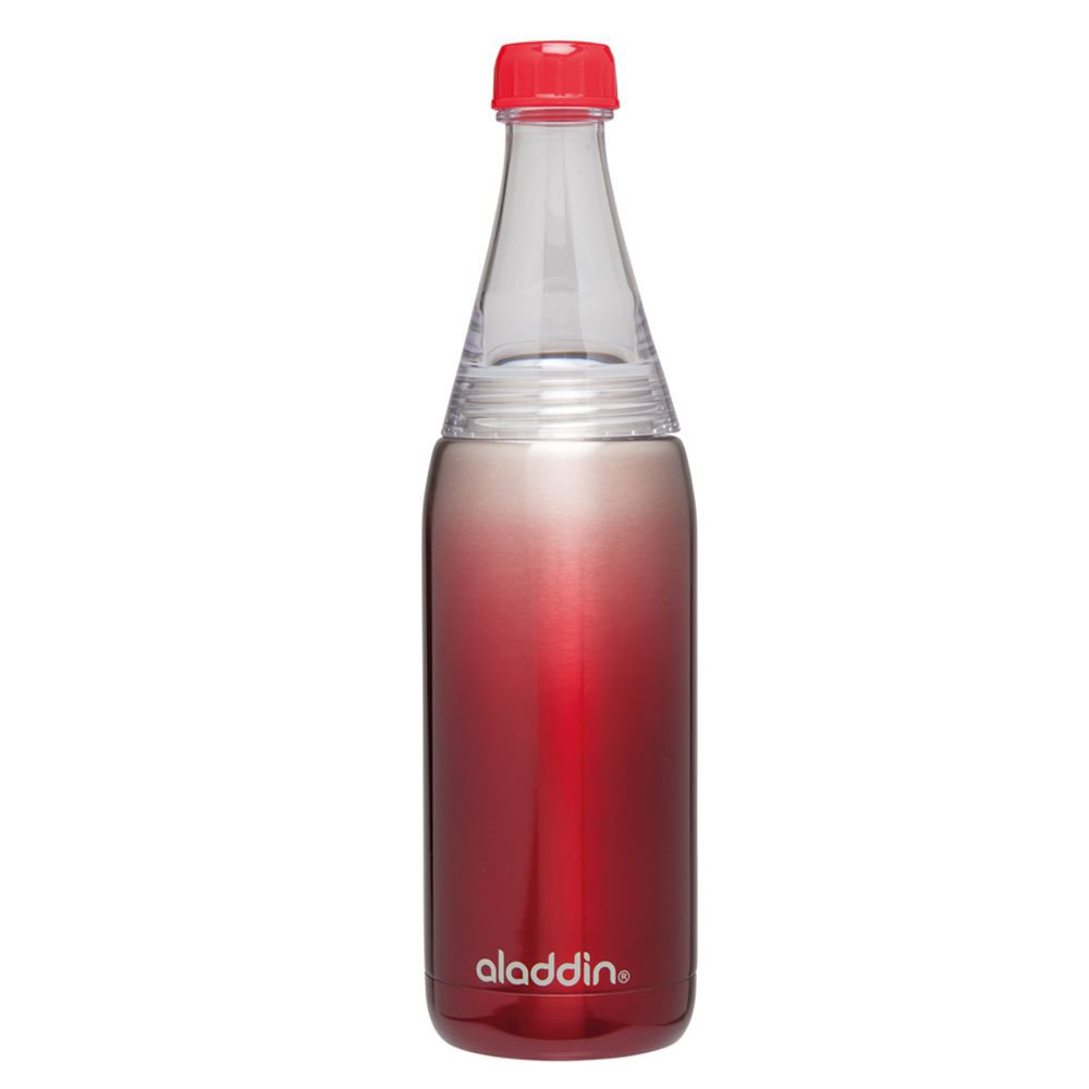 aladdin - Stainless Steel Bistro Twist & Go Bottle rot 0.6L