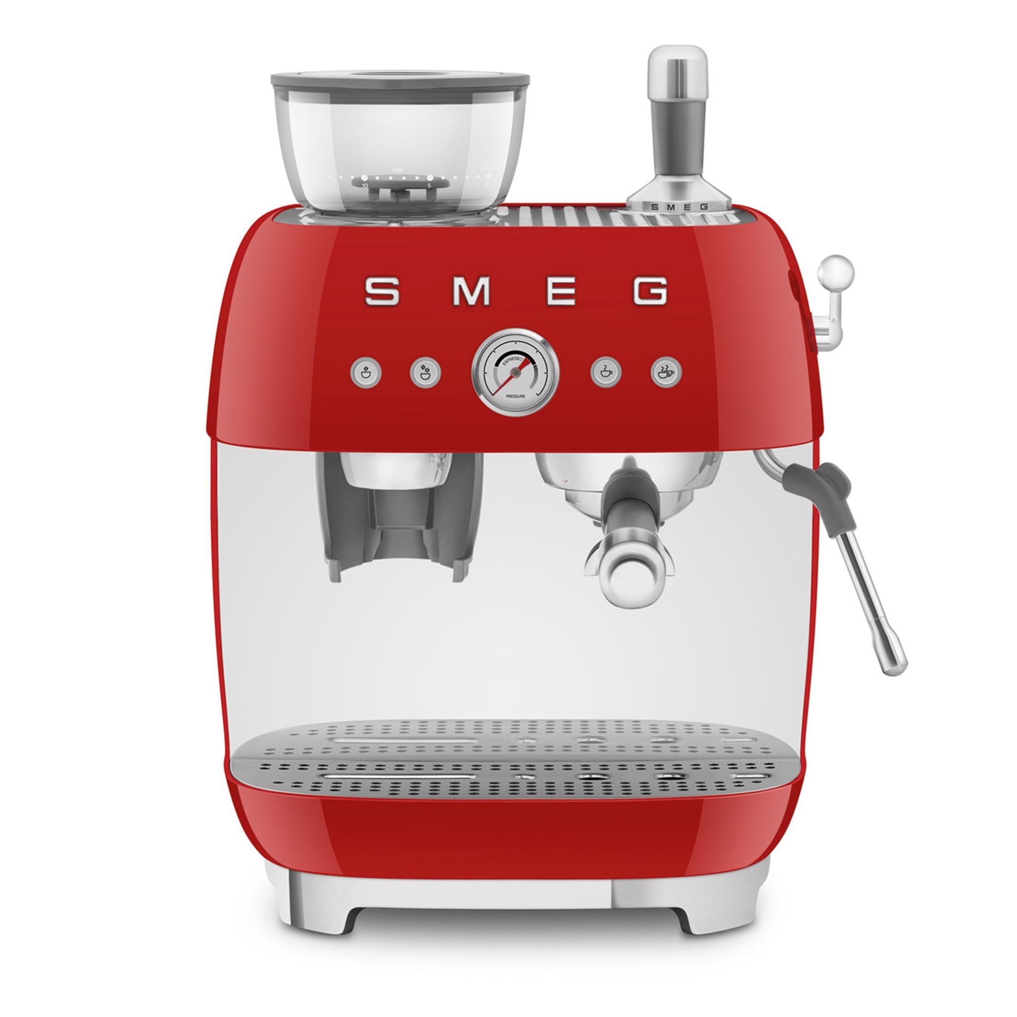 Smeg - Espressomaschine mit Mahlwerk - Rot Smeg - Espressomaschine mit Mahlwerk - Rot