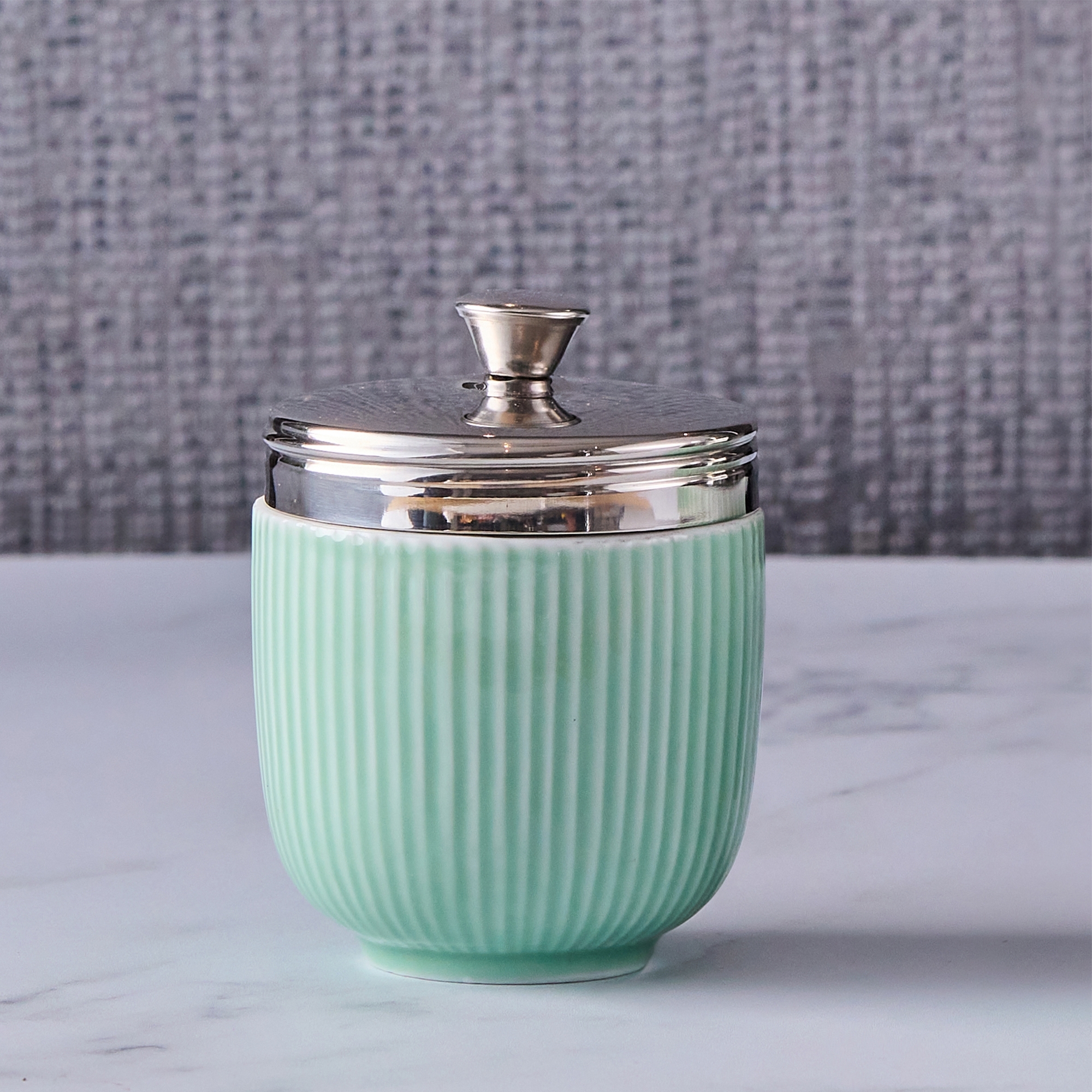 BIA - Fluted Egg Coddler - Celadon Green