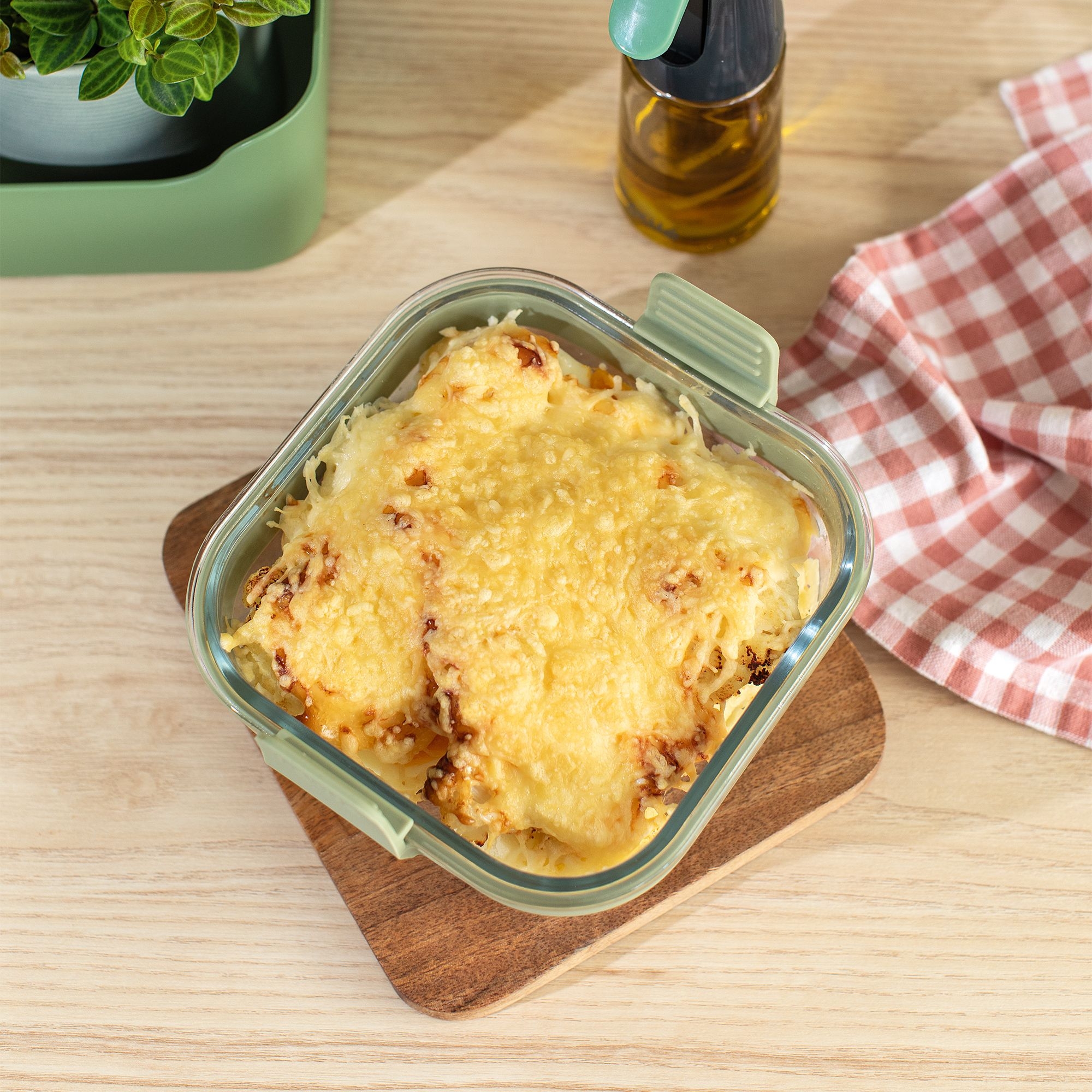 Lékué - Square Air fryer Glass Dish