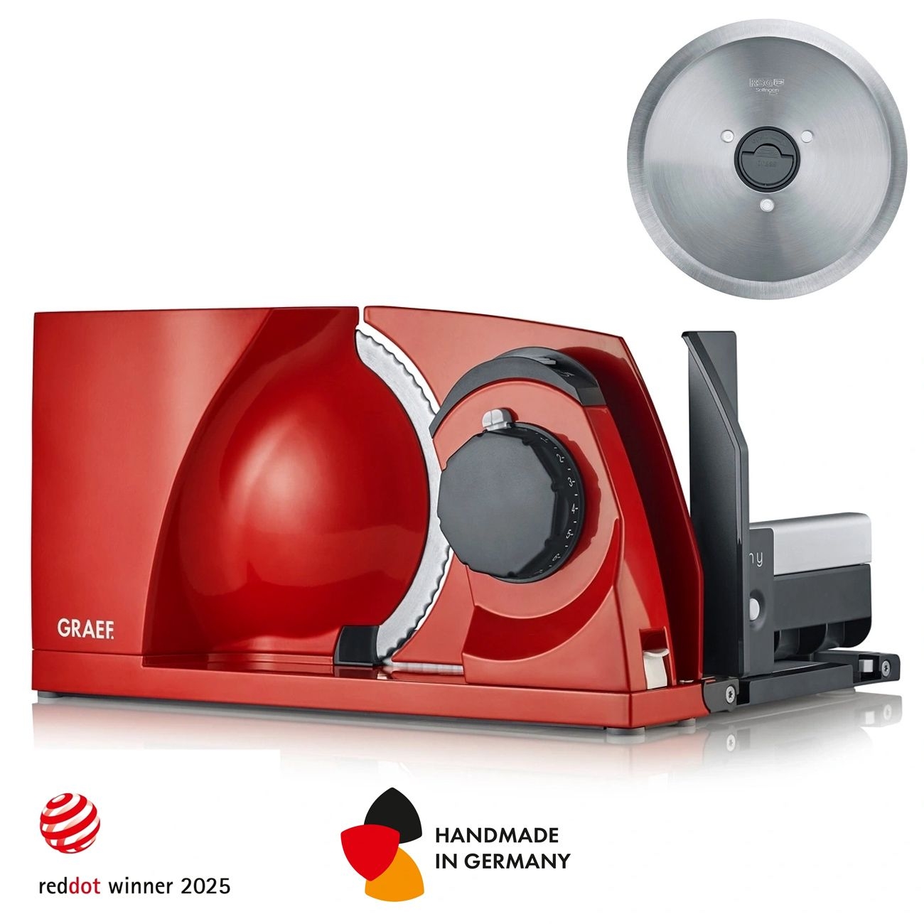 Graef - Klappbarer Allesschneider MYtiny TWIN | Rot