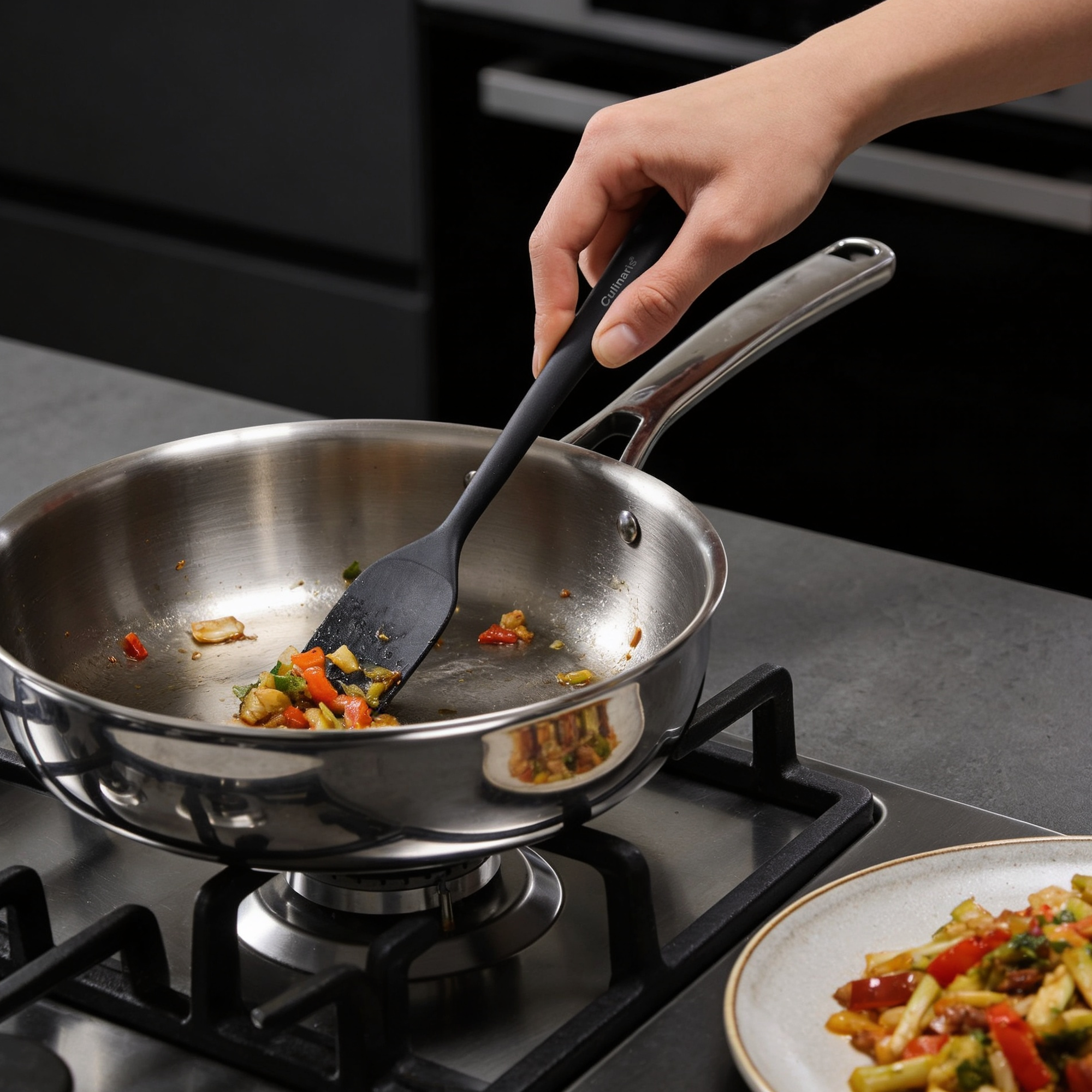 Flex spoon S - silicone - black | Culinaris
