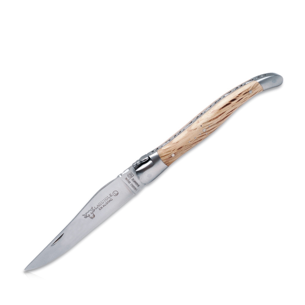 Laguiole - Folding / pocket knife forged green oak