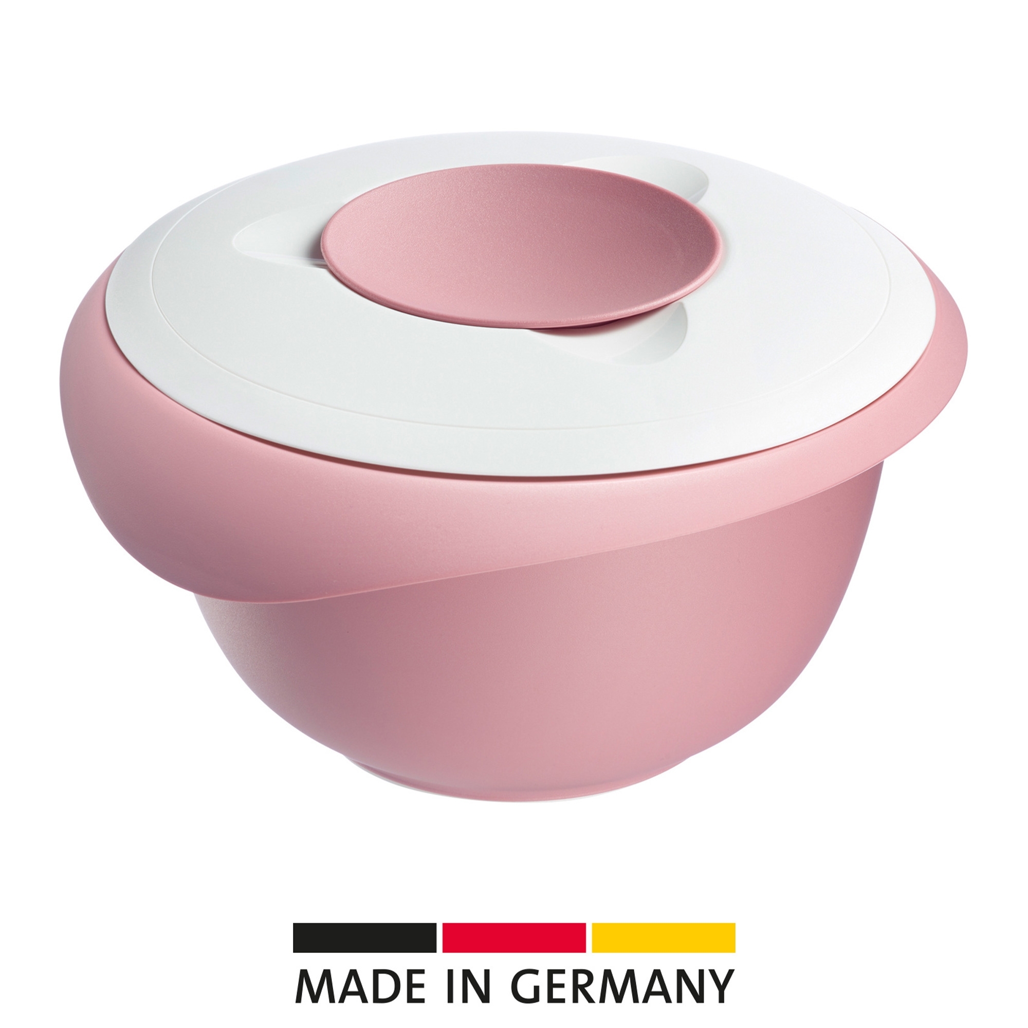 Westmark - Mixing Bowl with Two-Part Lid - 2,5 L - Pink/White
