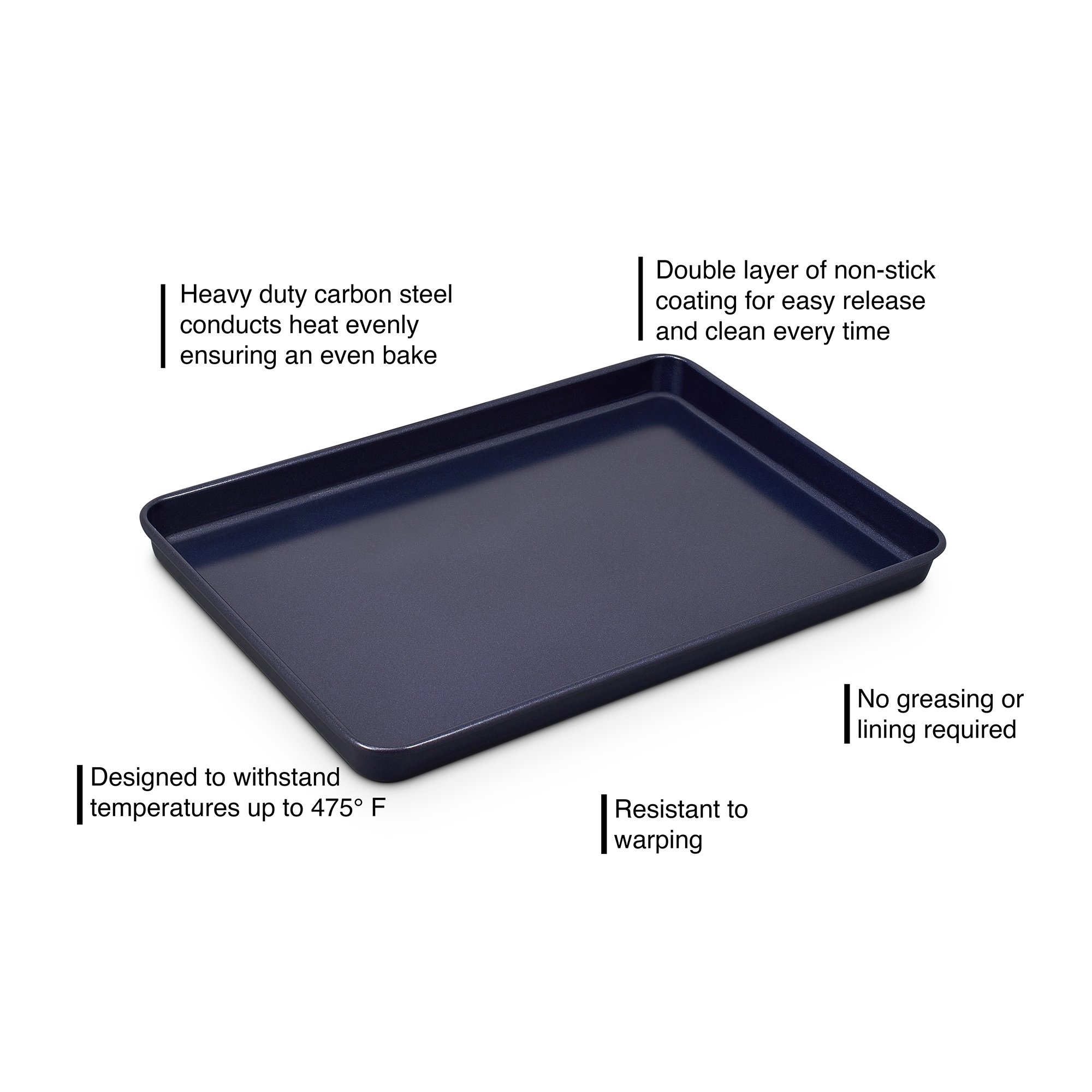 ZYLISS - Baking tray with non-stick coating - 39 cm x 27 cm ZYLISS - Baking tray with non-stick coating - 39 cm x 27 cm