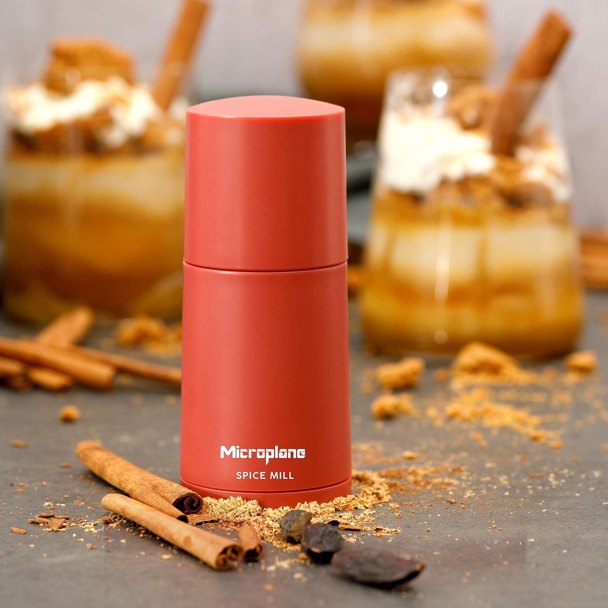 Microplane - Muskatmühle 2in1 - Lipstick Pink Microplane - Muskatmühle 2in1 - Lipstick Pink