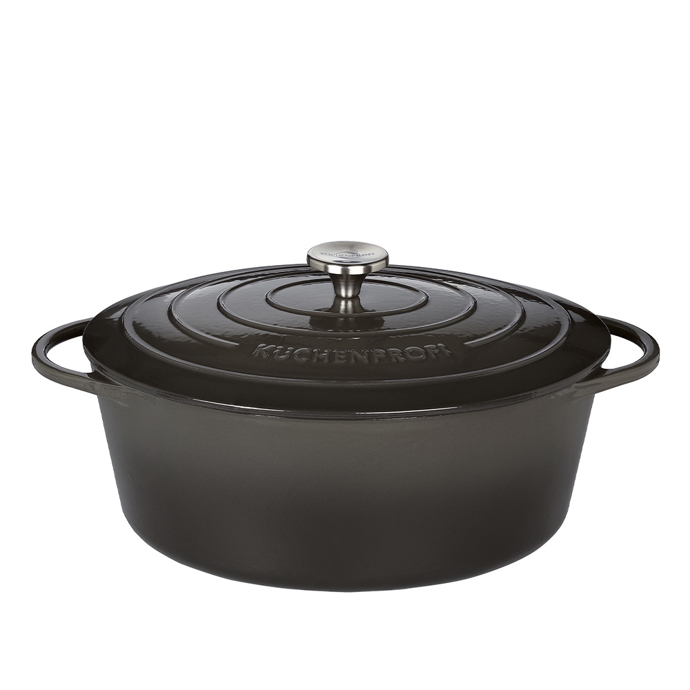 Küchenprofi - PROVENCE - ovaler Bratentopf - pearl grey