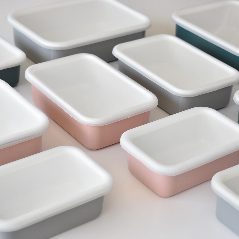 HoneyWare - Enamel food storage tins - COLOR LINE