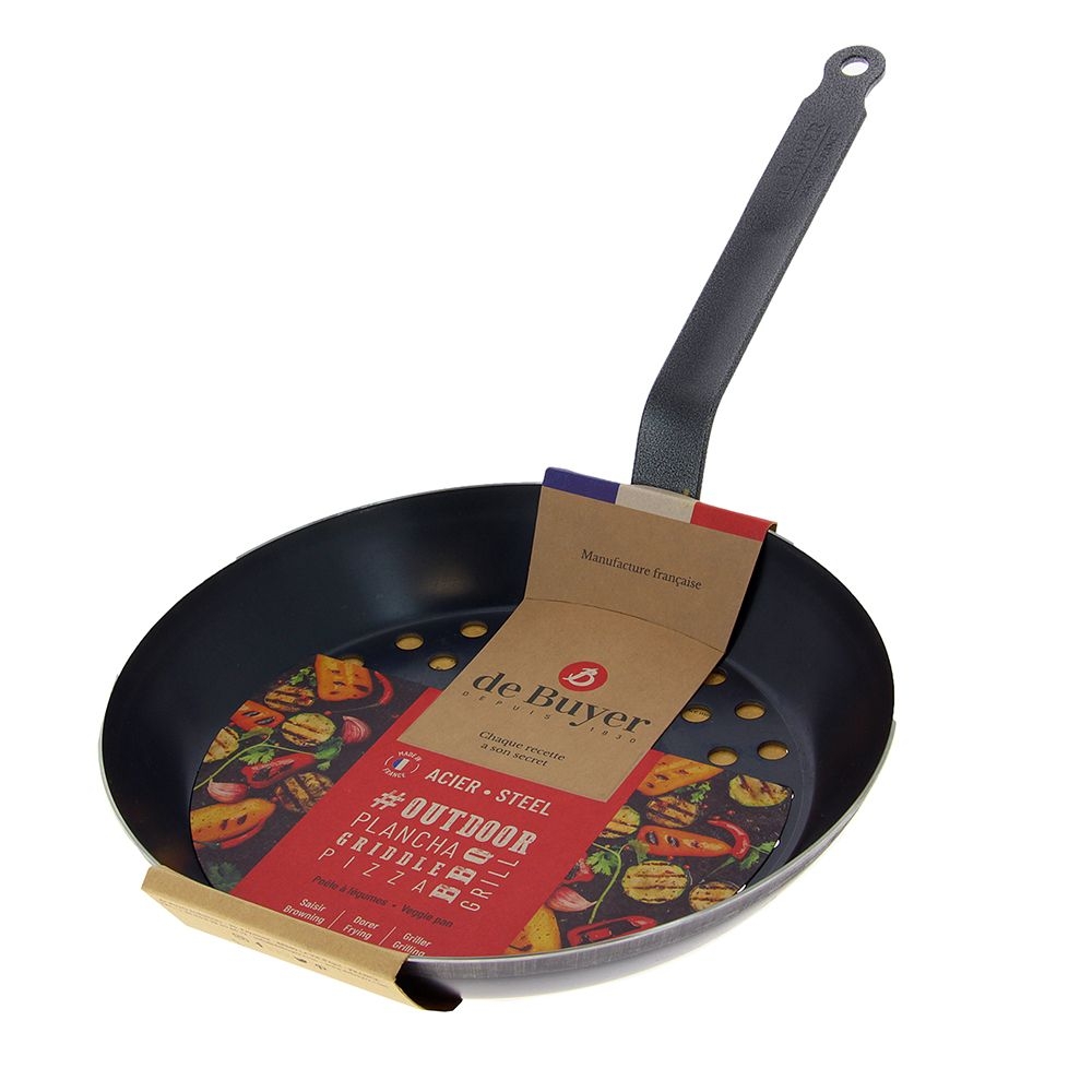 de Buyer - Gelochte Gemüsepfanne 28 cm - BBQ de Buyer - Gelochte Gemüsepfanne 28 cm - BBQ