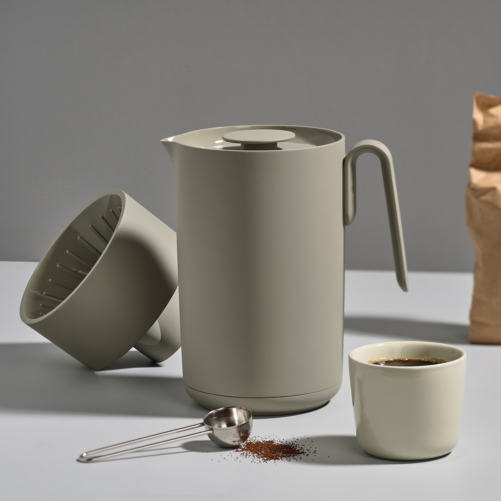Zone - Coffee Filter Singles - Soft Grey