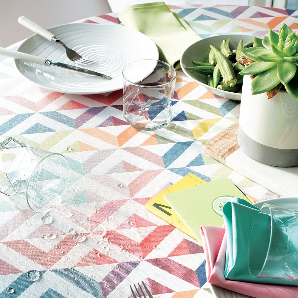 Garnier-Thiebaut Tablecloth - Mille Twist Pastel - oB - different sizes
