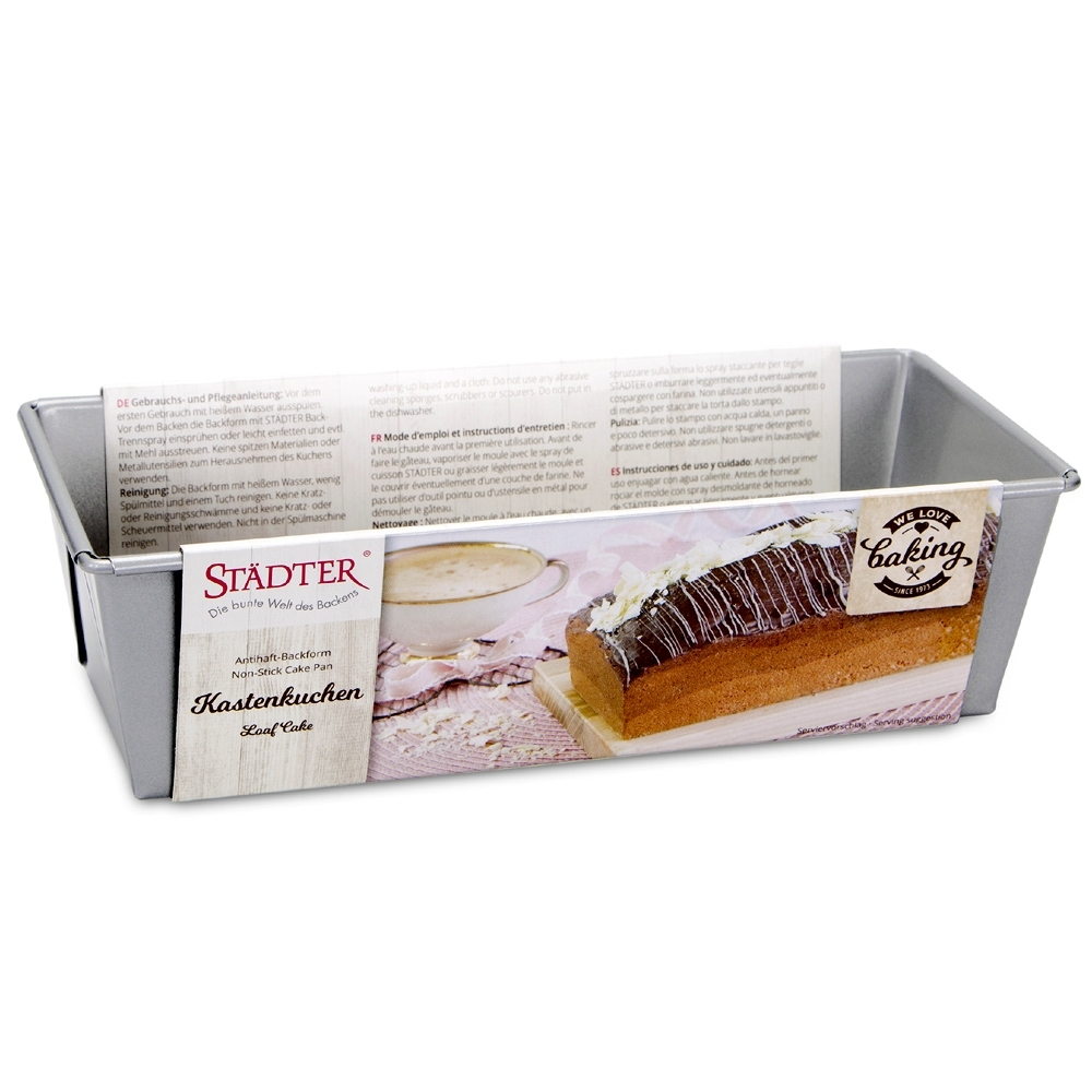 Städter - We-Love-Baking Kastenform in 2 Größen Städter - We-Love-Baking Kastenform in 2 Größen