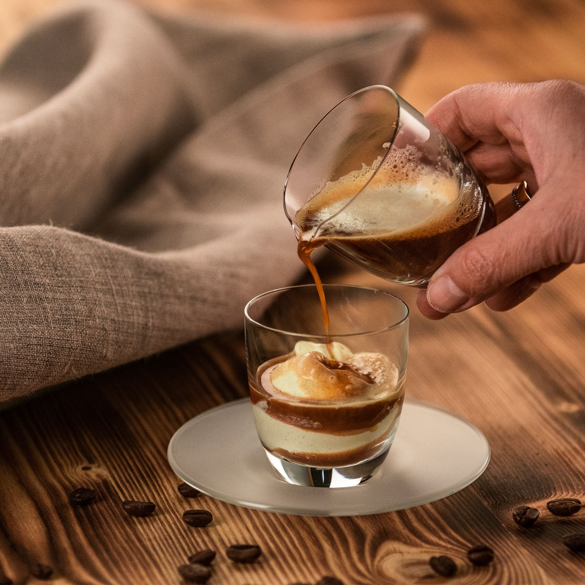 Eisch - Affogato Set - Glass with small jug