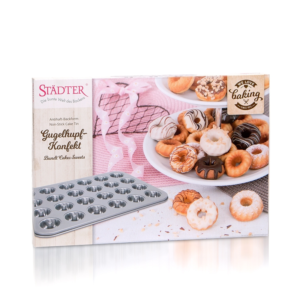 Städter - We-Love-Baking Gugelhupf ca. 38 x 26 cm Silber Konfekt