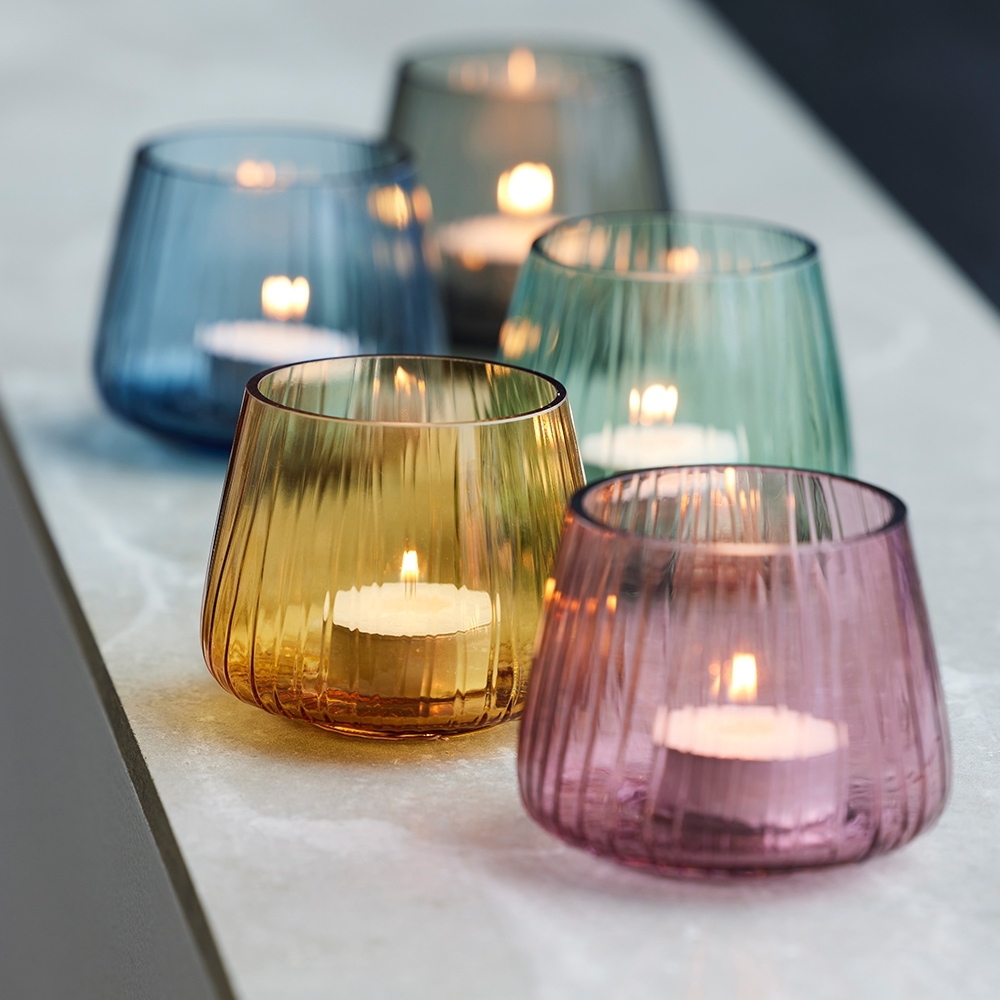 Bitz - Kusintha tealight holder - Set of 2 - dark blue Bitz - Kusintha tealight holder - Set of 2 - dark blue